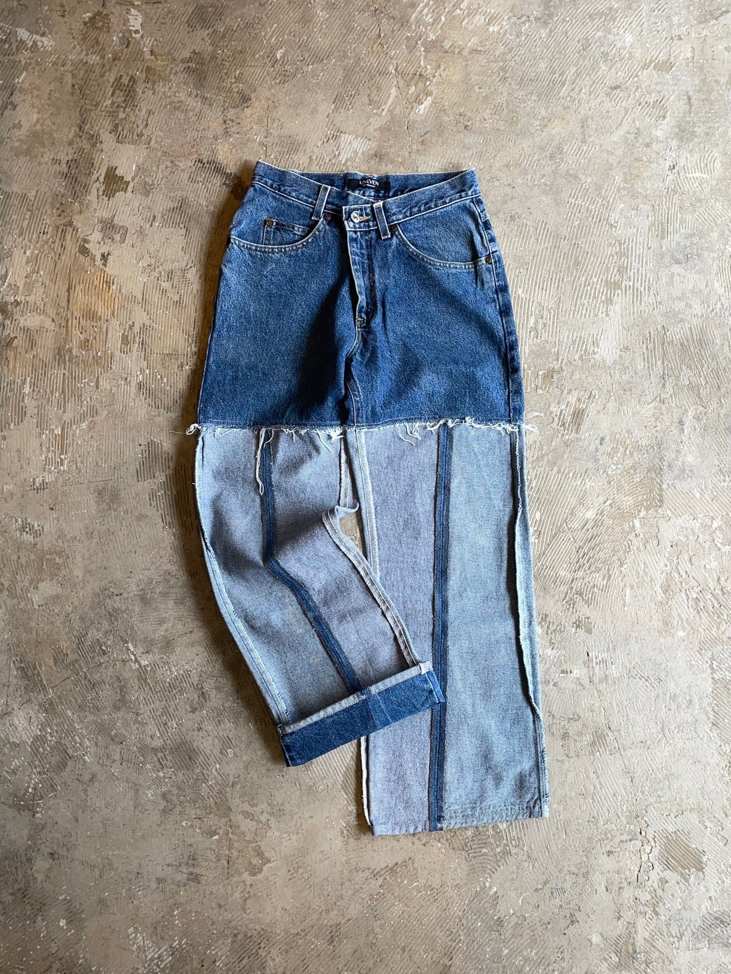 RE-013-04 / inside out straight denim【E】