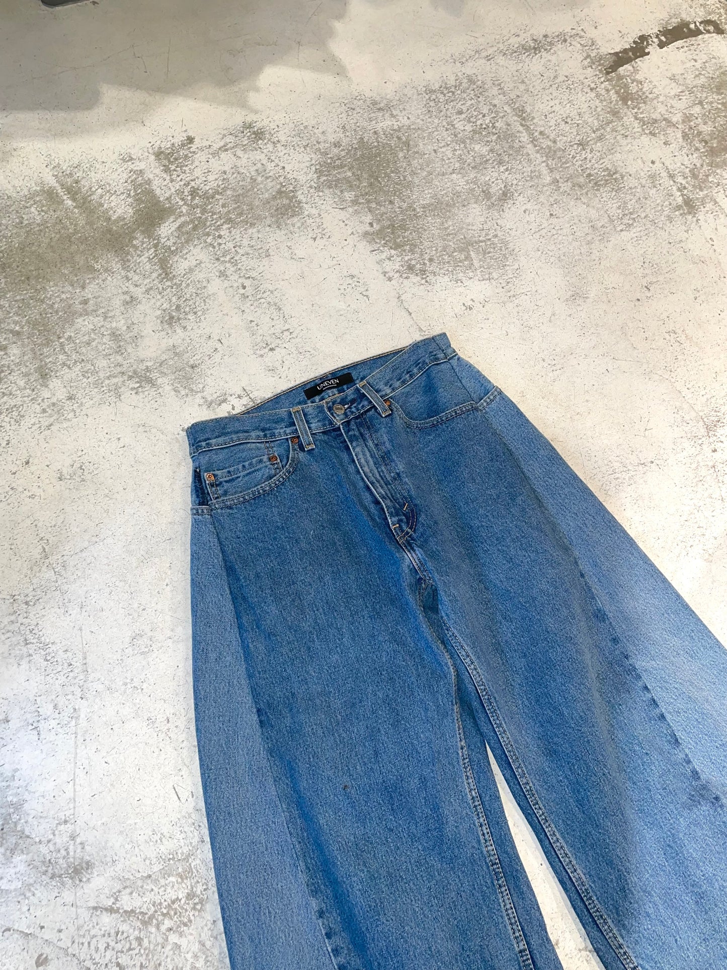 RE-010-09 / curve buggy denim【A】