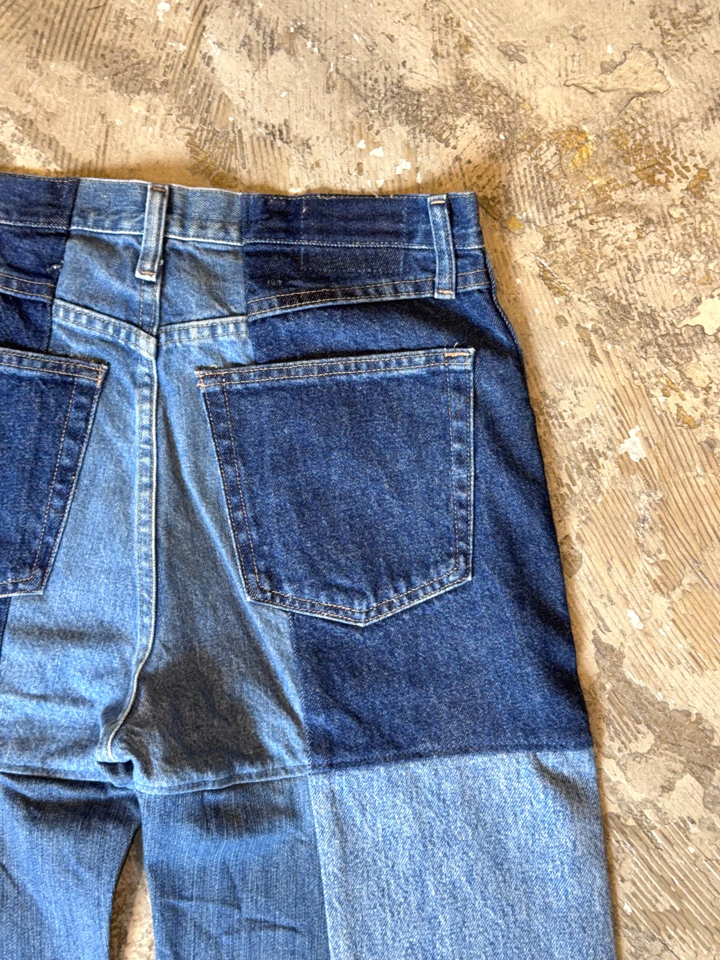 RE-004-02/4panel docking denim【E】
