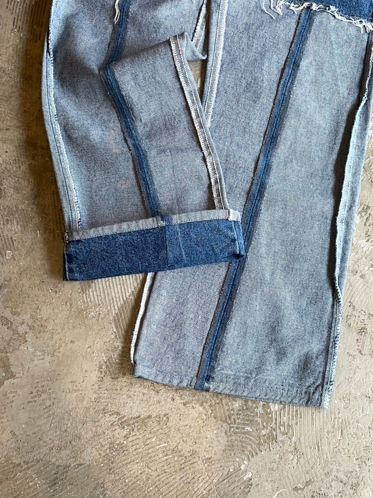 RE-013-04 / inside out straight denim【E】