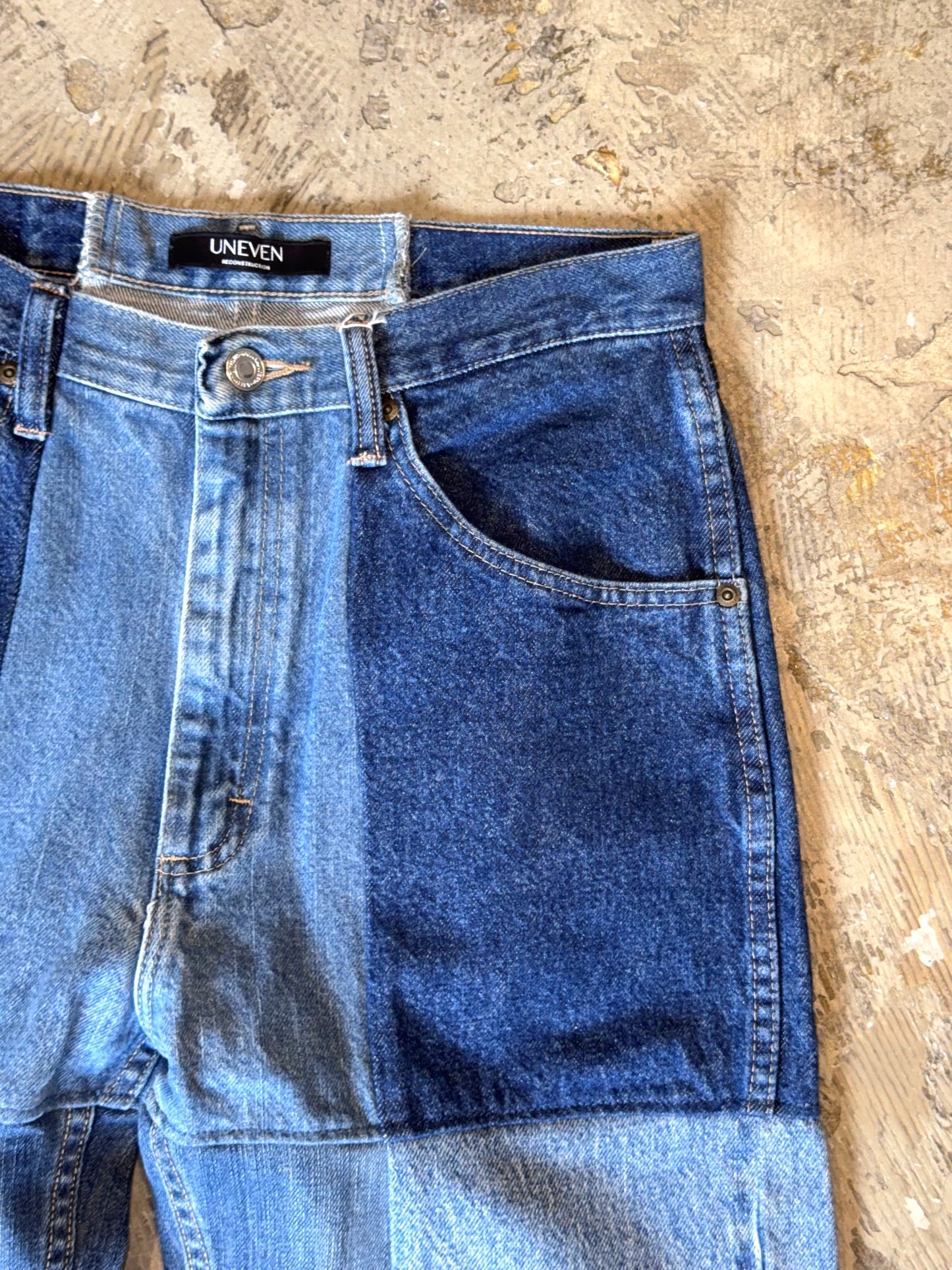RE-004-02/4panel docking denim【E】