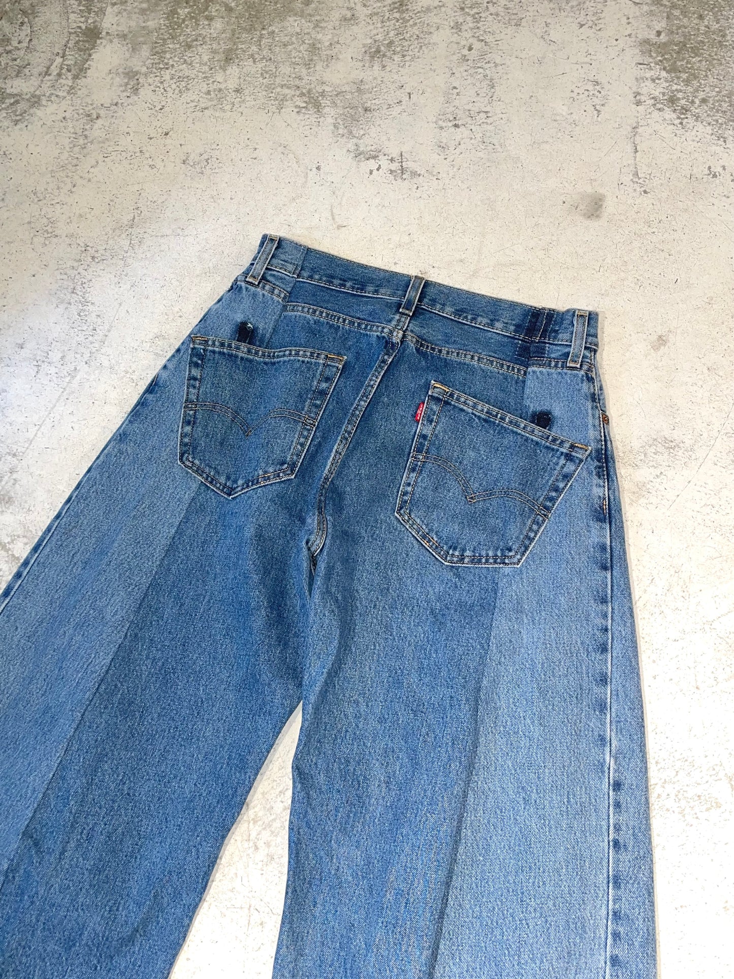 RE-010-09 / curve buggy denim【A】