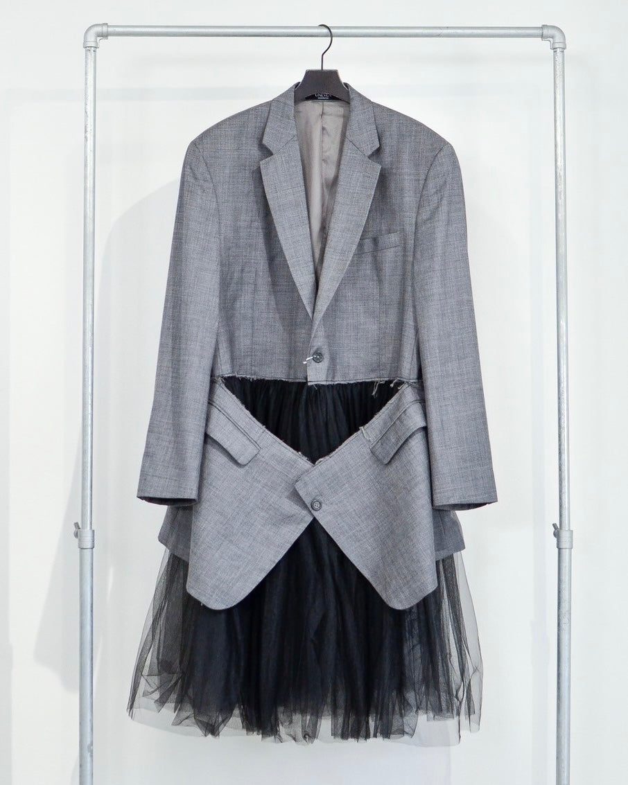 RE-009/tulle layered jacket【C】