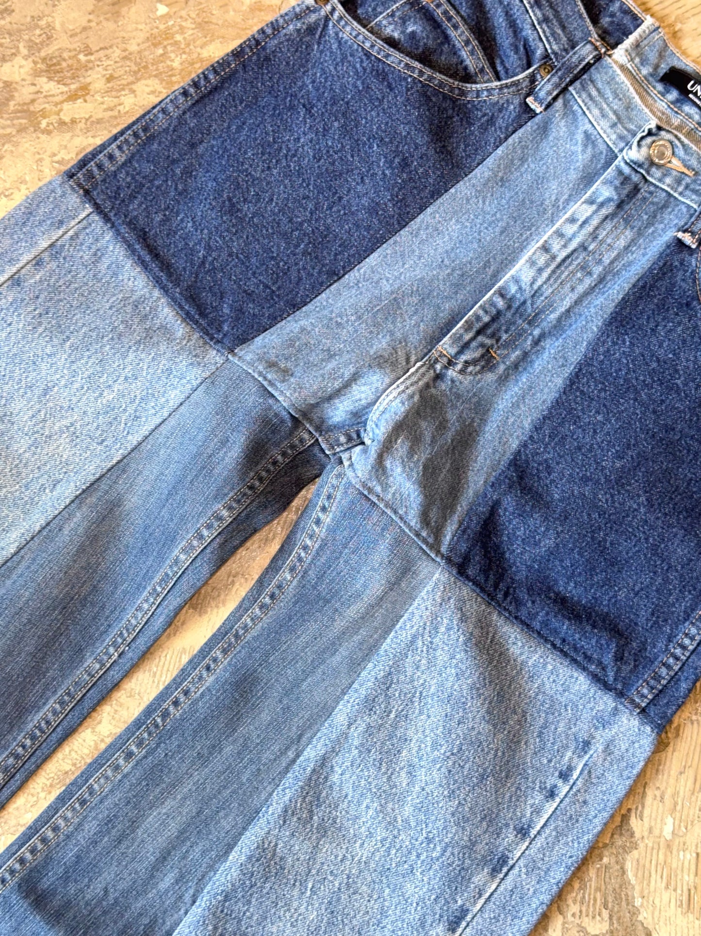 RE-004-02/4panel docking denim【E】