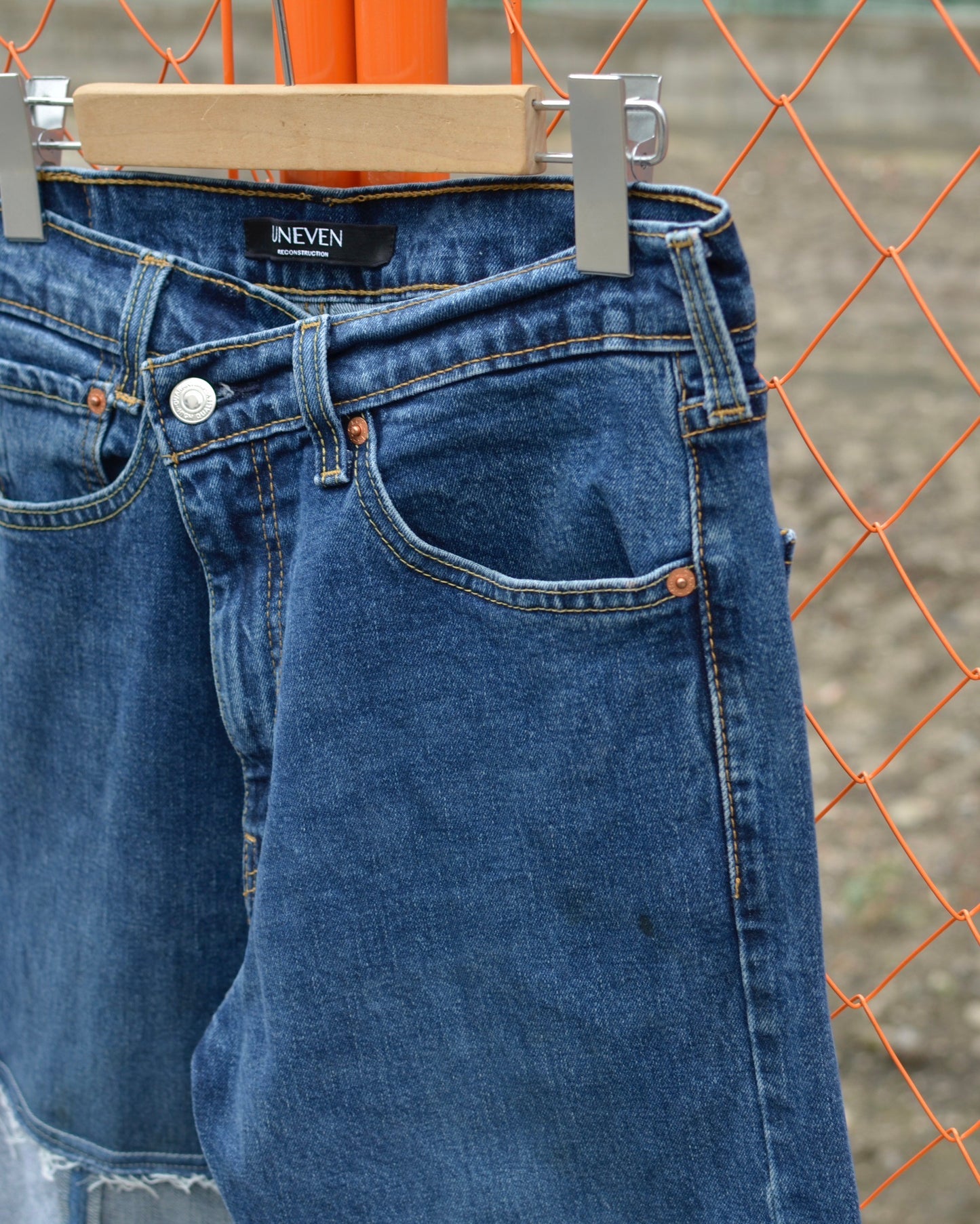 Inside out straight denim【A】