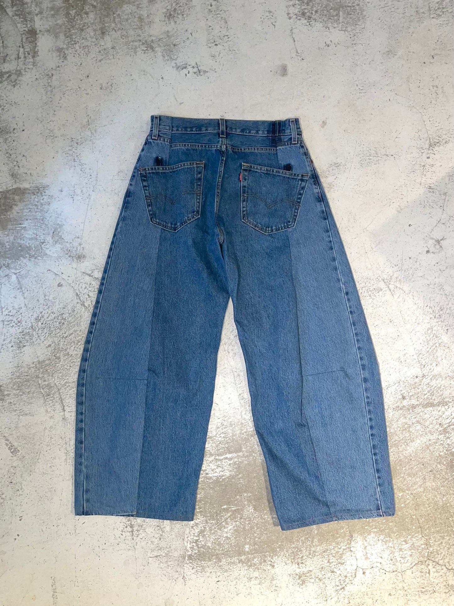 RE-010-09 / curve buggy denim【A】