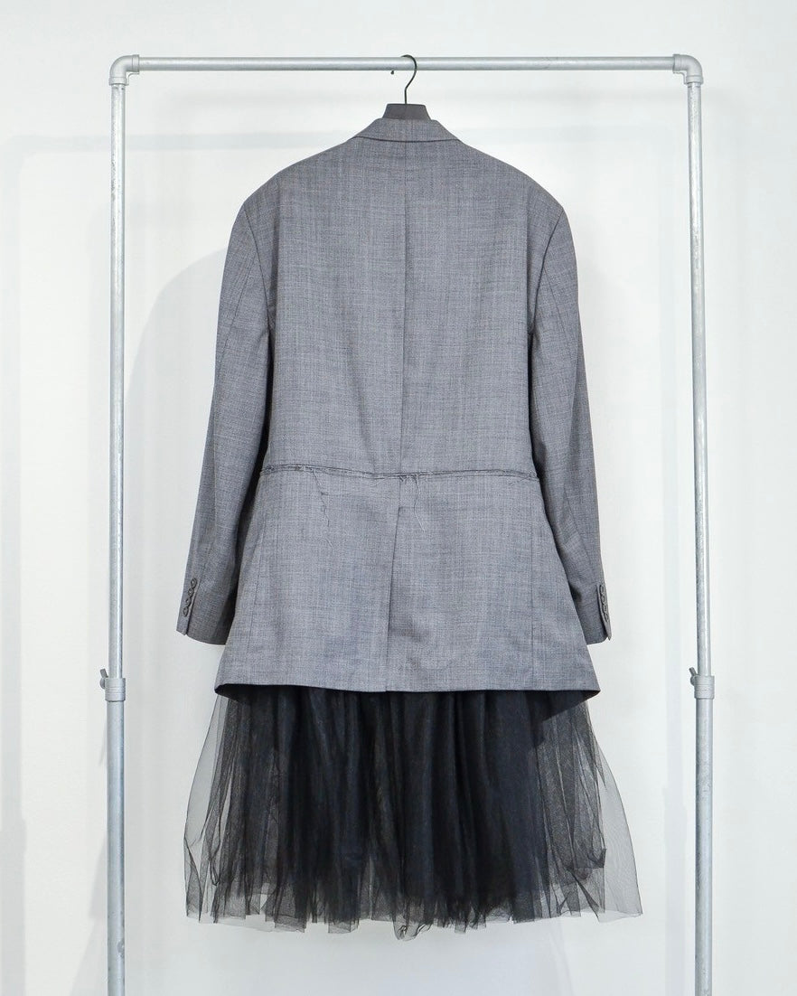 RE-009/tulle layered jacket【C】