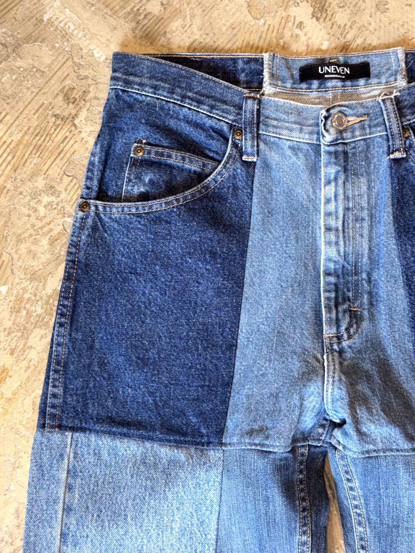 RE-004-02/4panel docking denim【E】