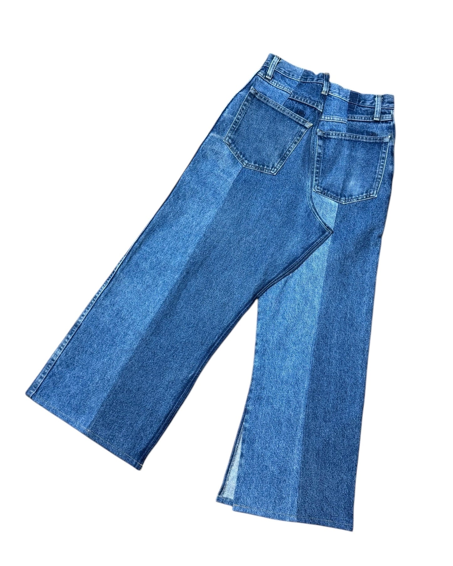 RE-028/asymmetry denim skirt【C】