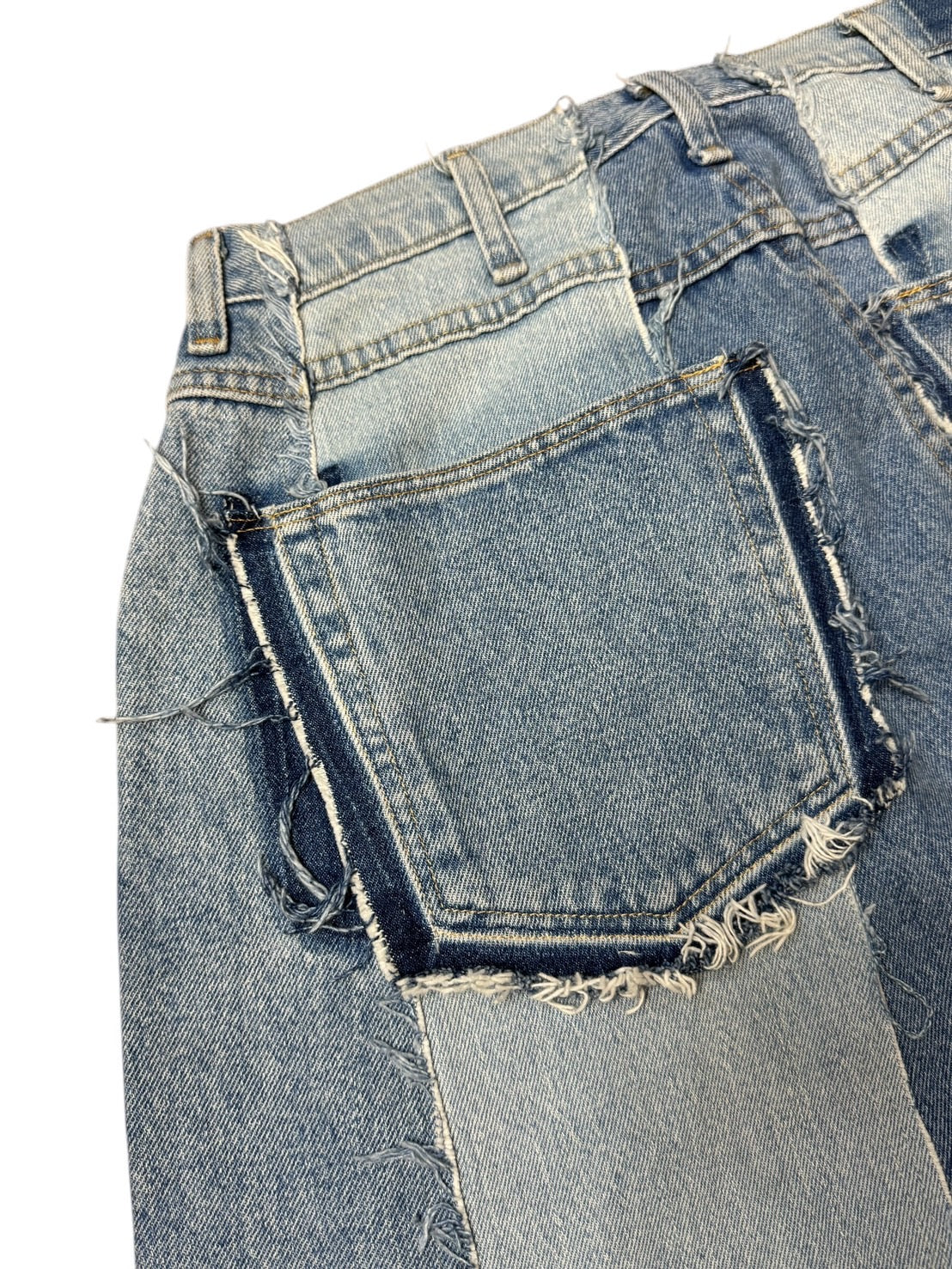 RE-017-01/rebuild hakama denim【D】