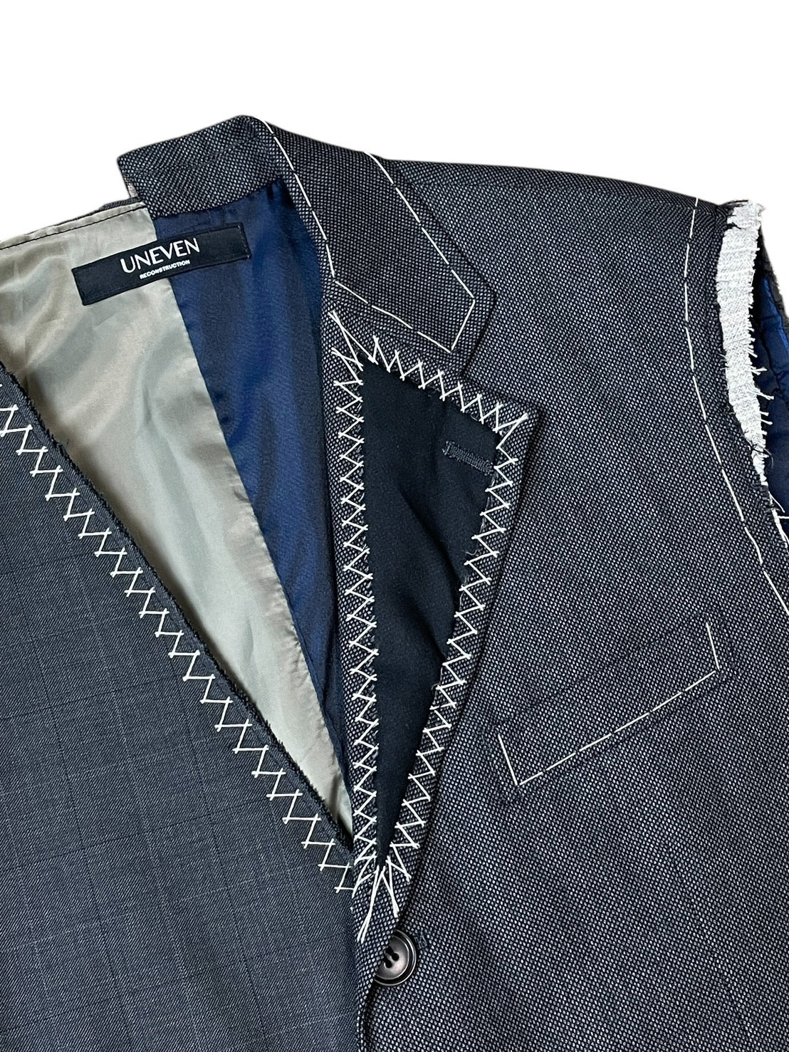 RE-015/hand stitch asymmetry vest【E】