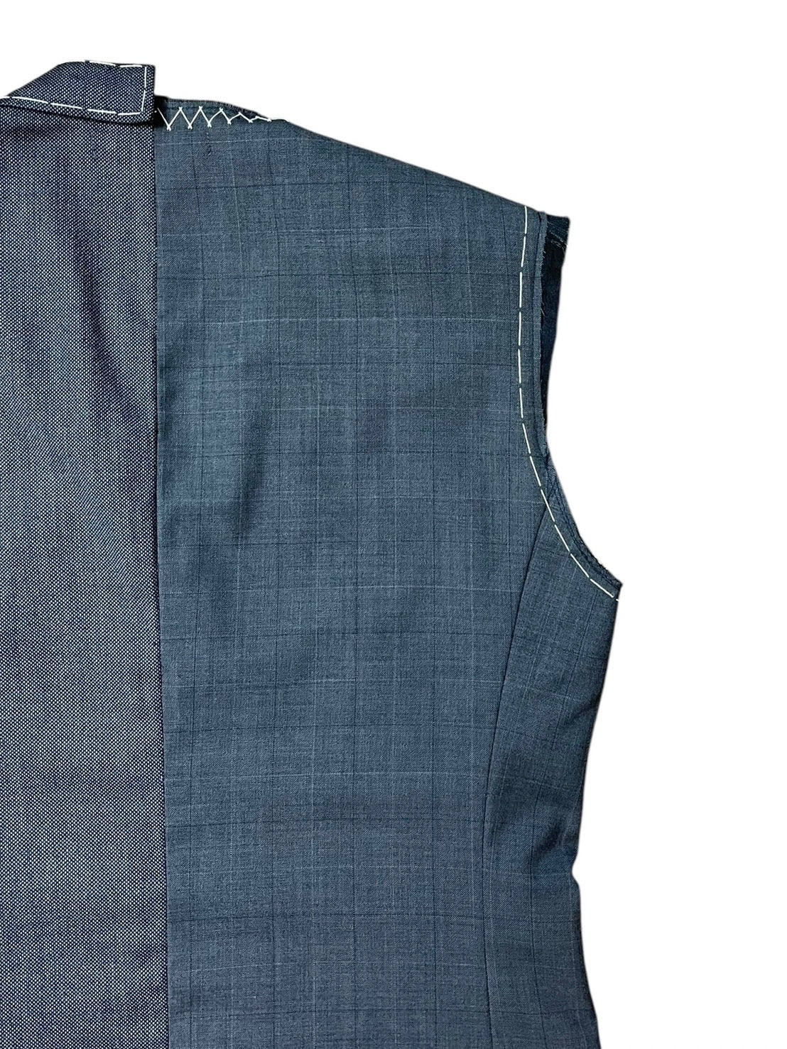 RE-015/hand stitch asymmetry vest【E】