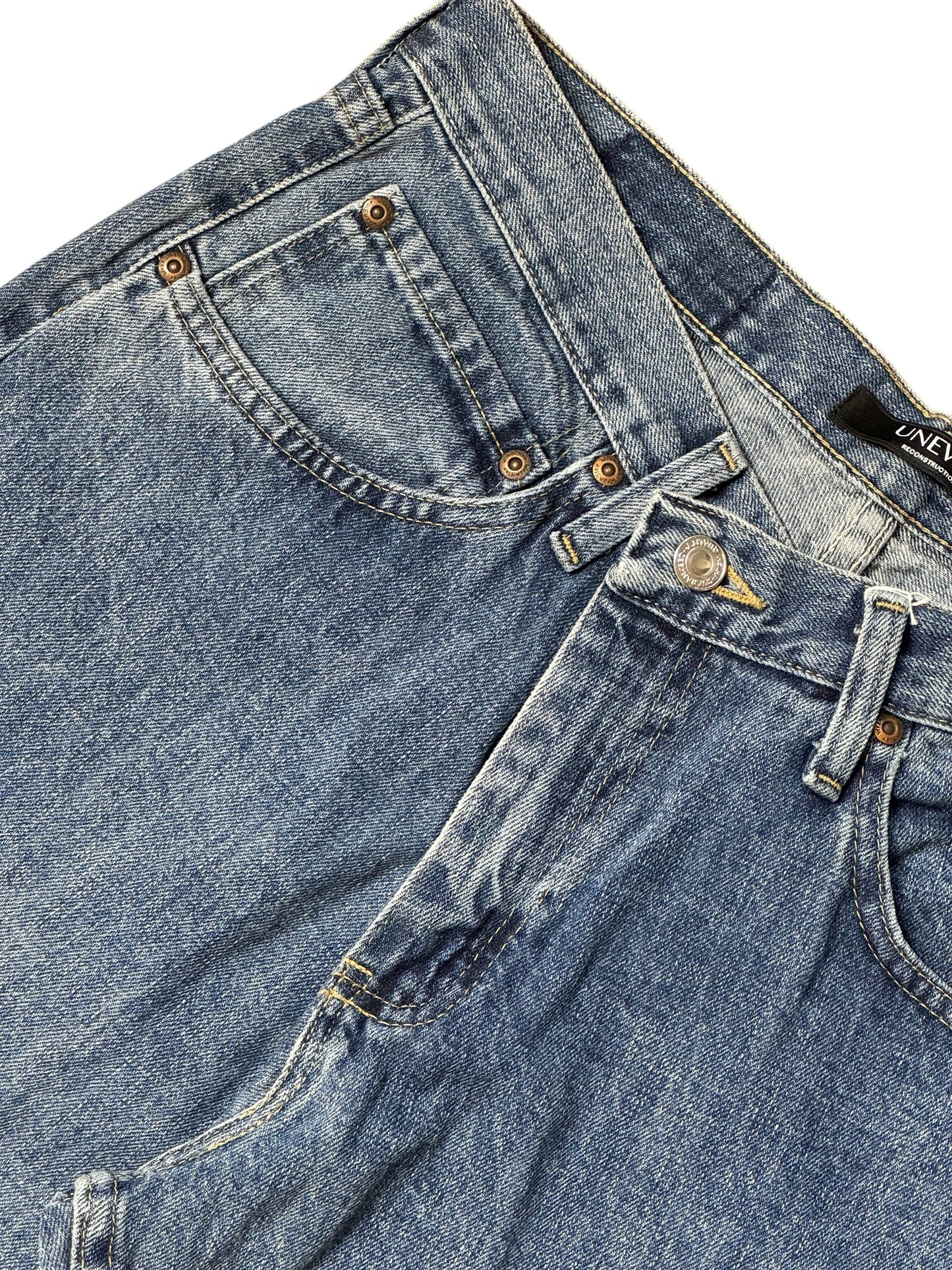 RE-013-05 / inside out straight denim【D】