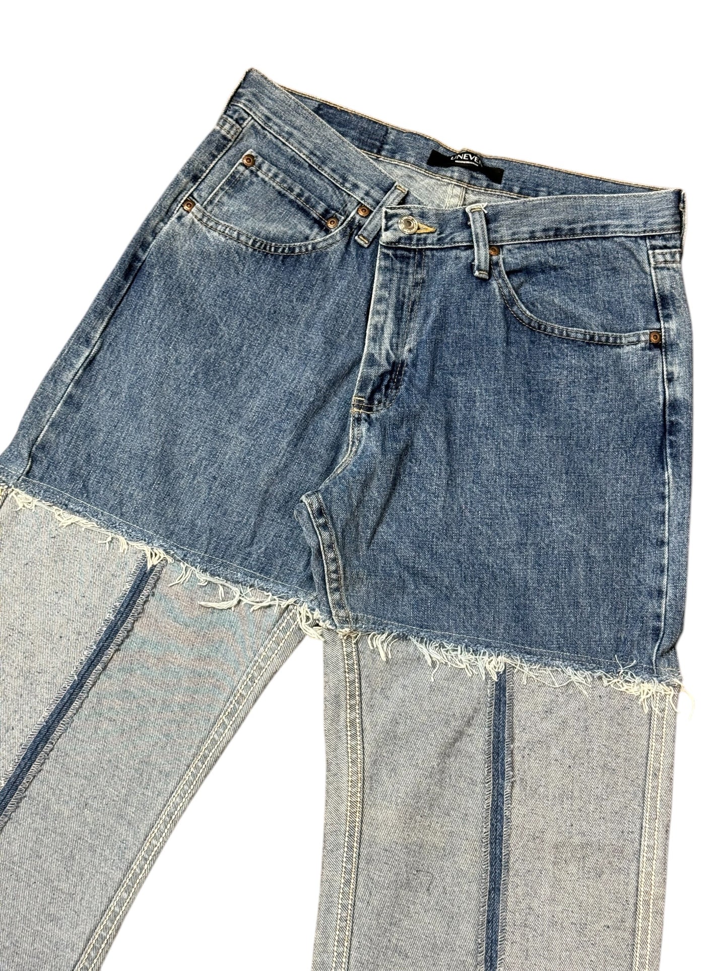 RE-013-05 / inside out straight denim【D】