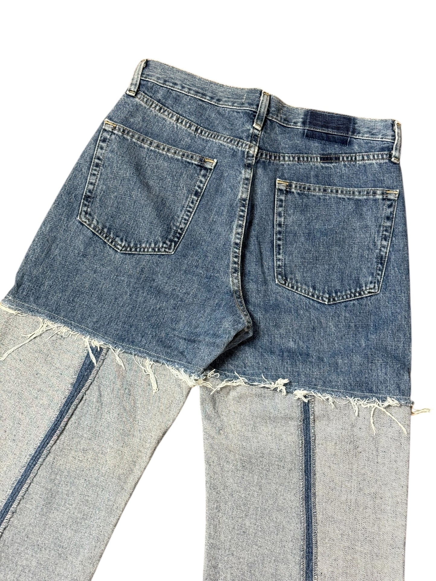 RE-013-05 / inside out straight denim【D】