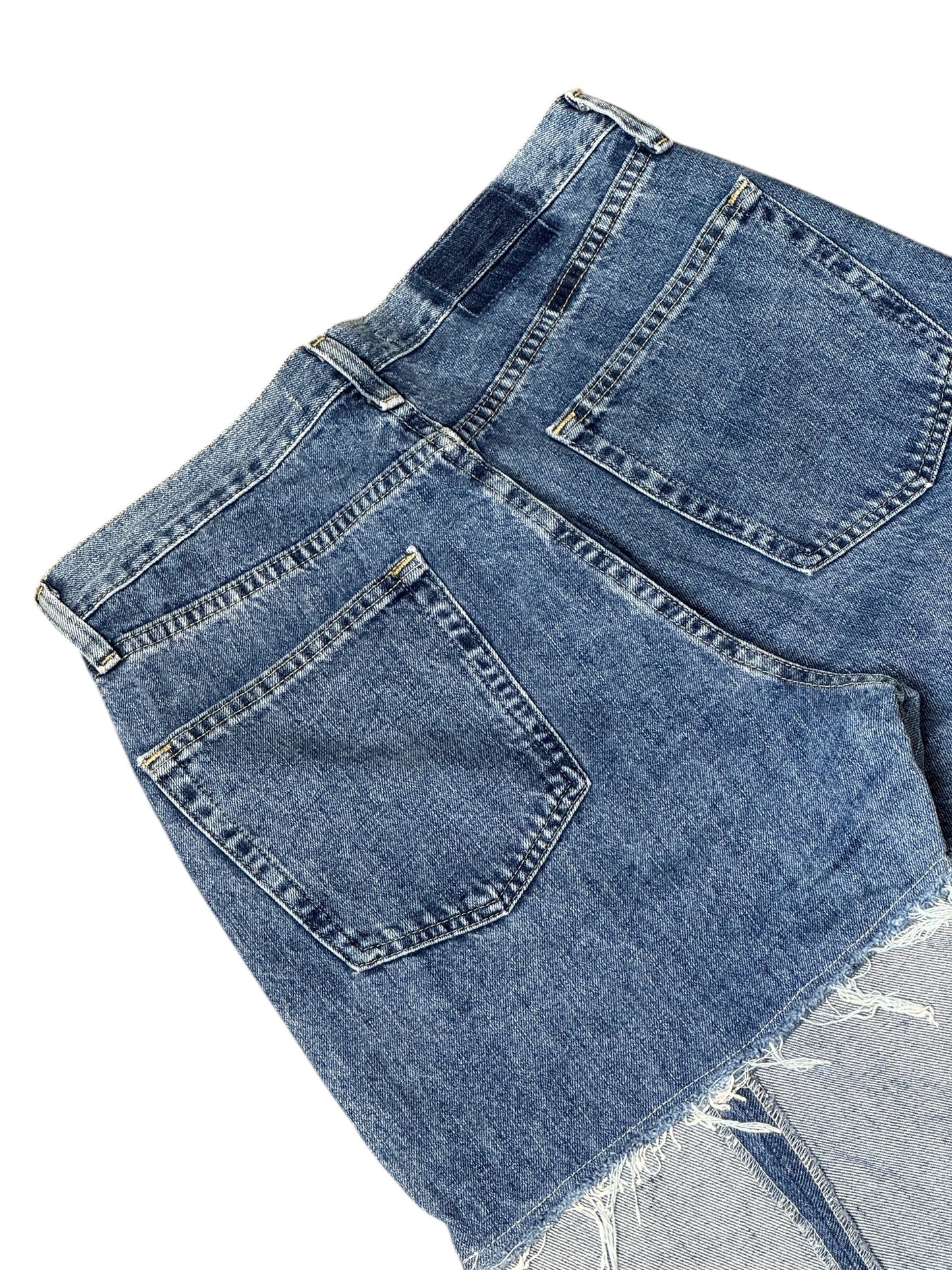 RE-013-05 / inside out straight denim【D】