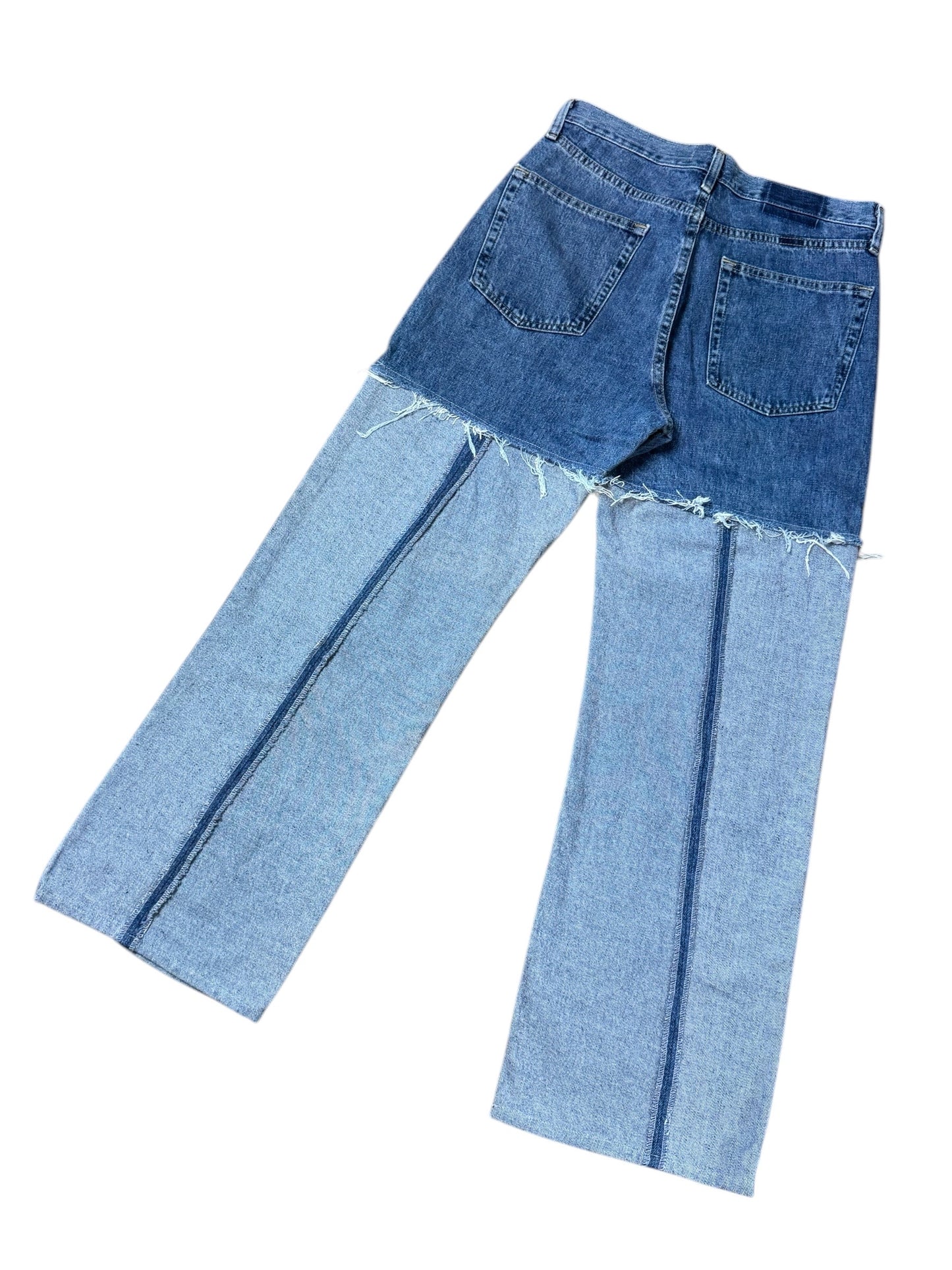 RE-013-05 / inside out straight denim【D】