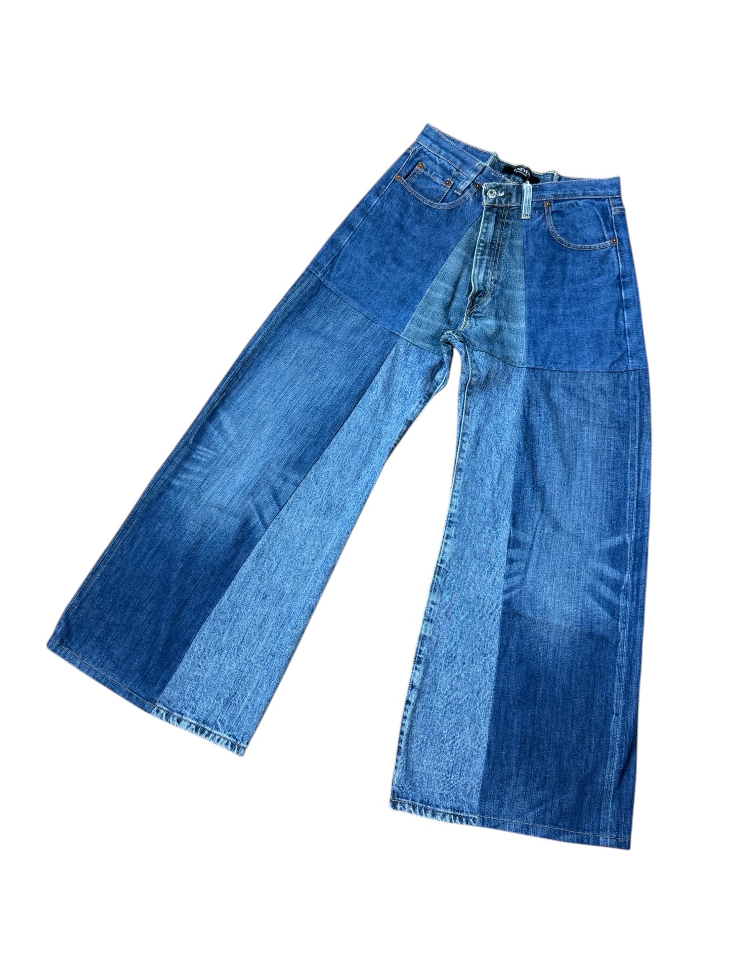 RE-004-01/4panel docking denim【D】
