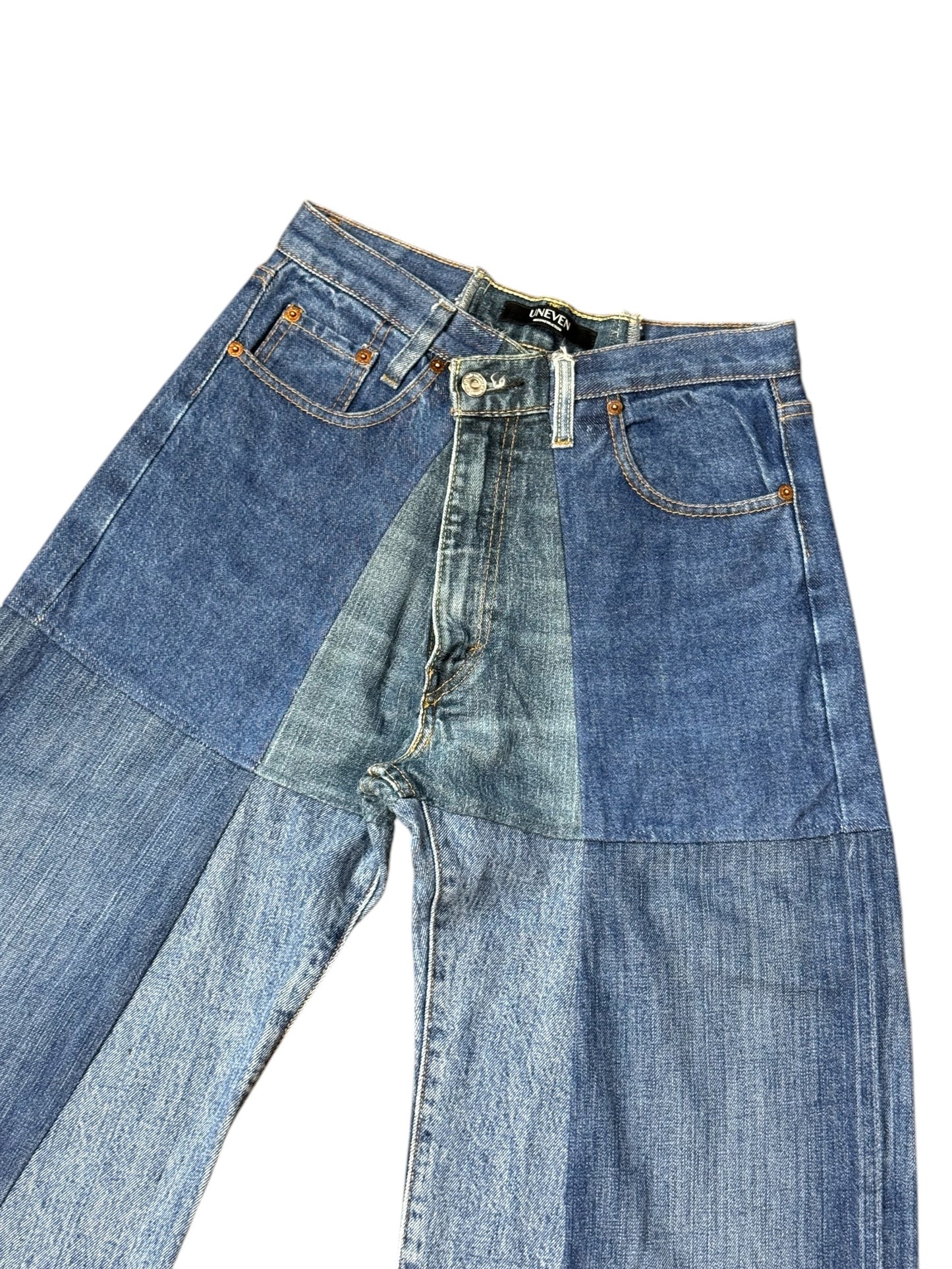 RE-004-01/4panel docking denim【D】