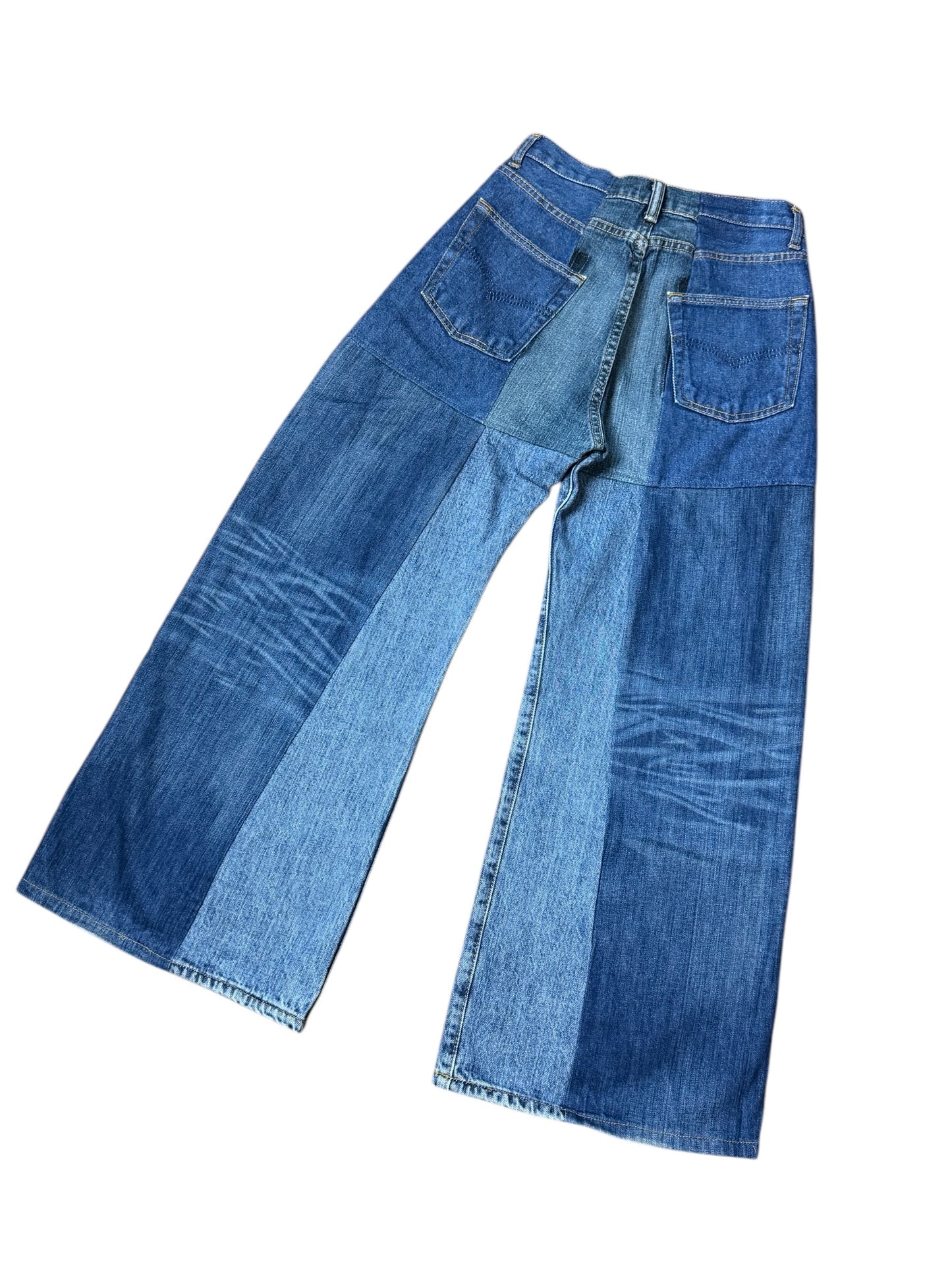 RE-004-01/4panel docking denim【D】