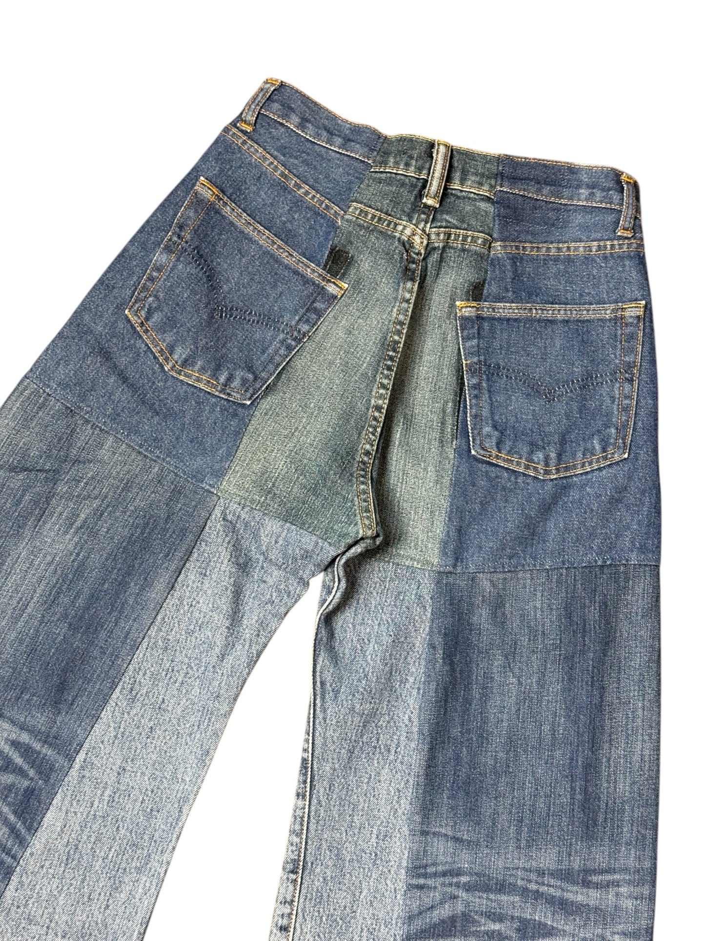 RE-004-01/4panel docking denim【D】