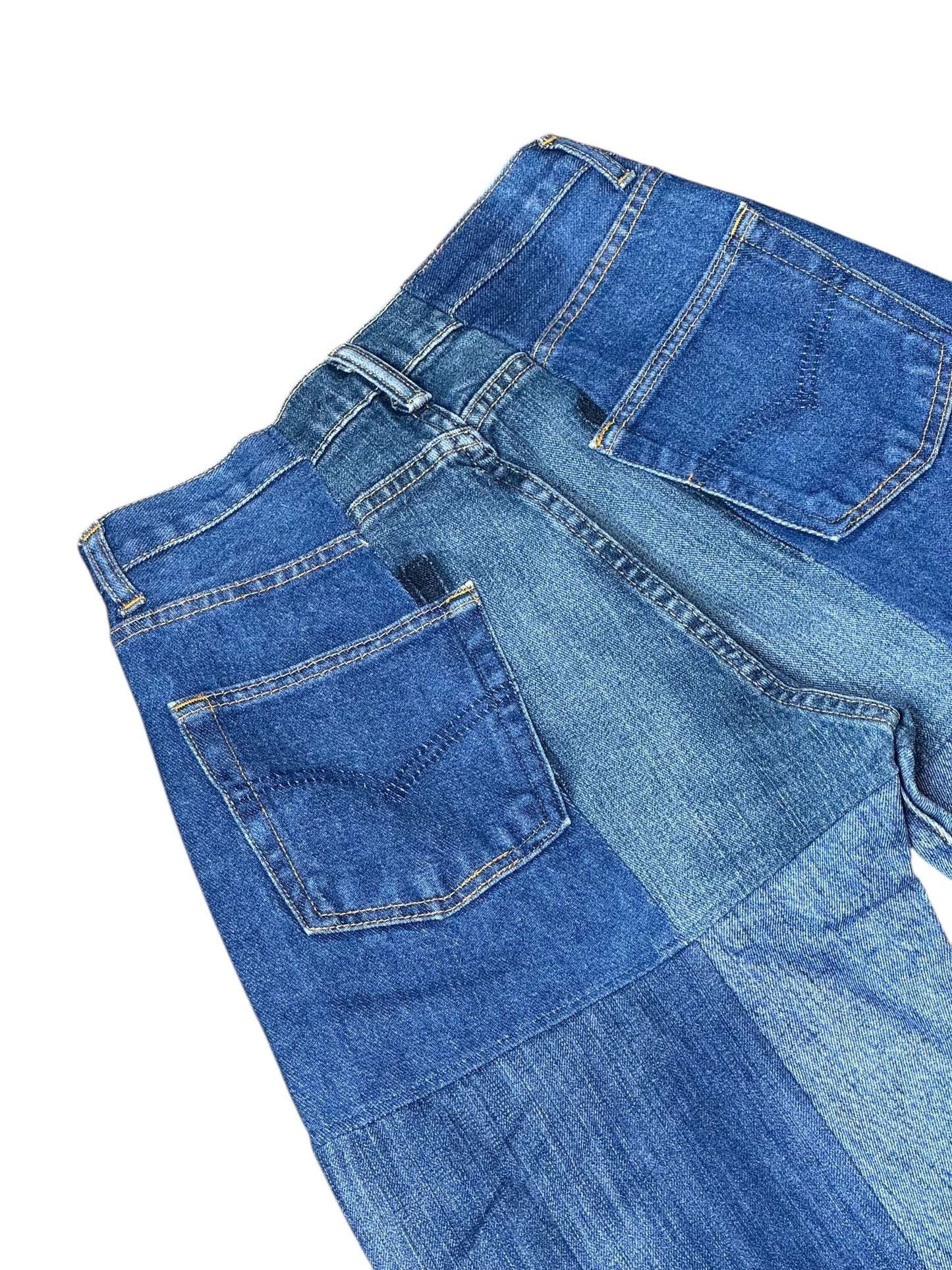 RE-004-01/4panel docking denim【D】