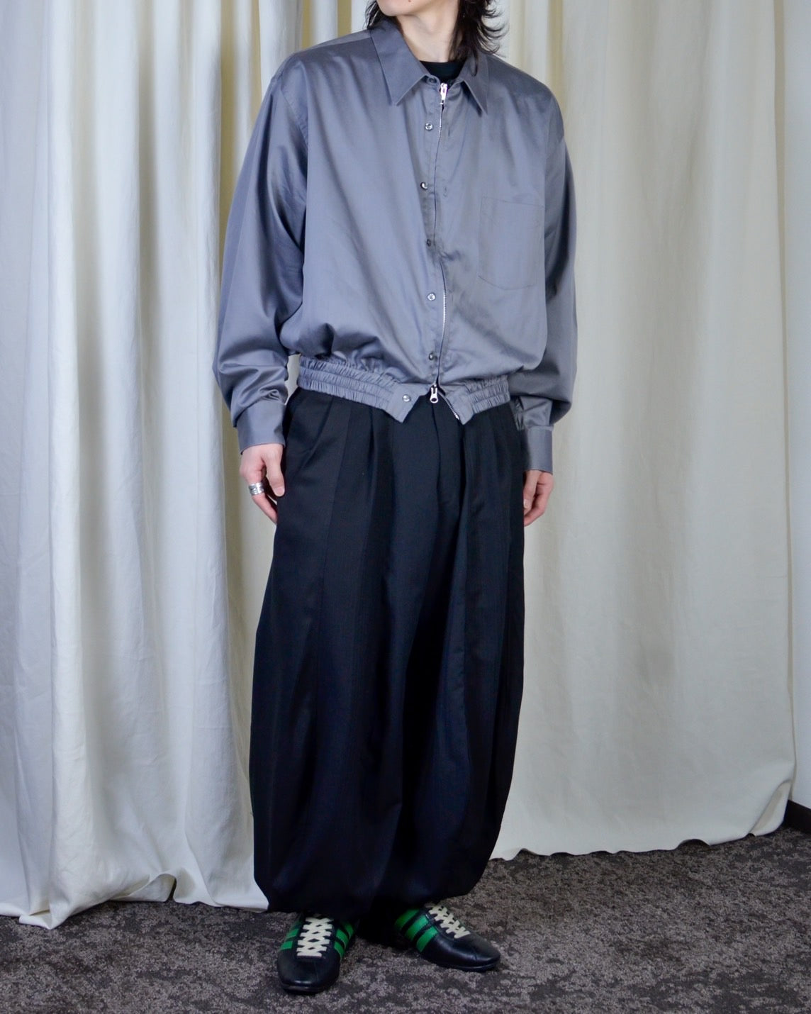 RE-039 / zip shirt blouson 【B】