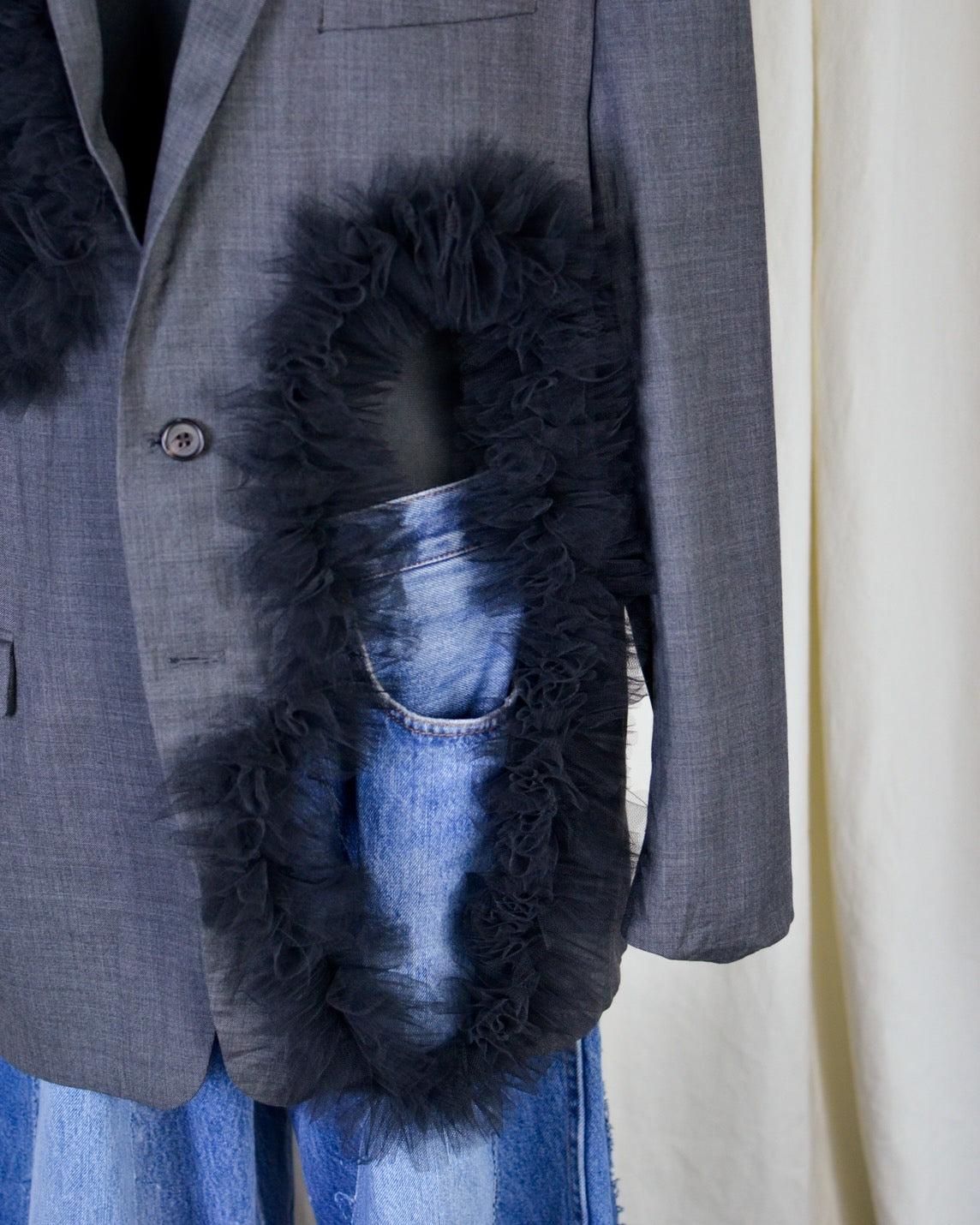 RE-003-01 / cutting frill jacket 【B】