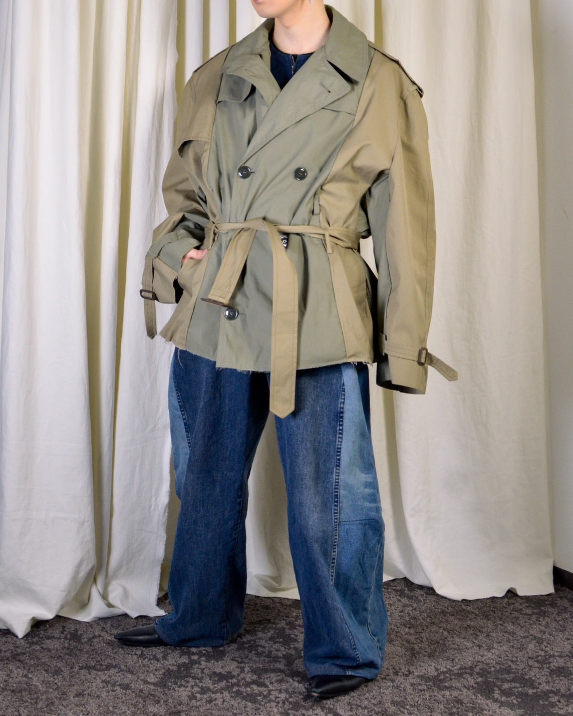 RE-037 / rebuild trench jacket 【A】