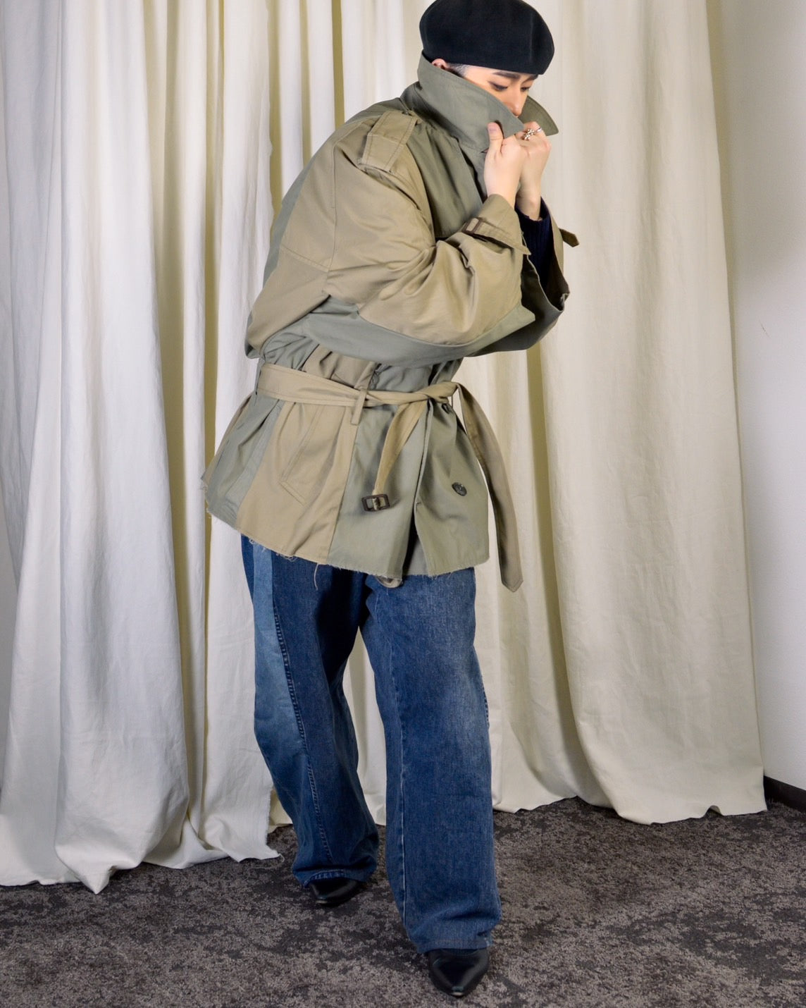 RE-037 / rebuild trench jacket 【A】