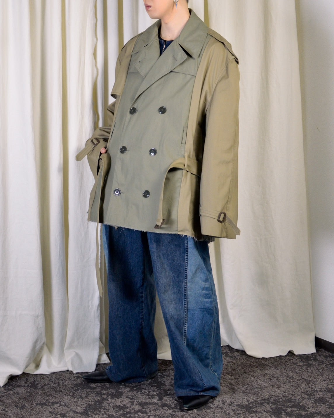 RE-037 / rebuild trench jacket 【A】