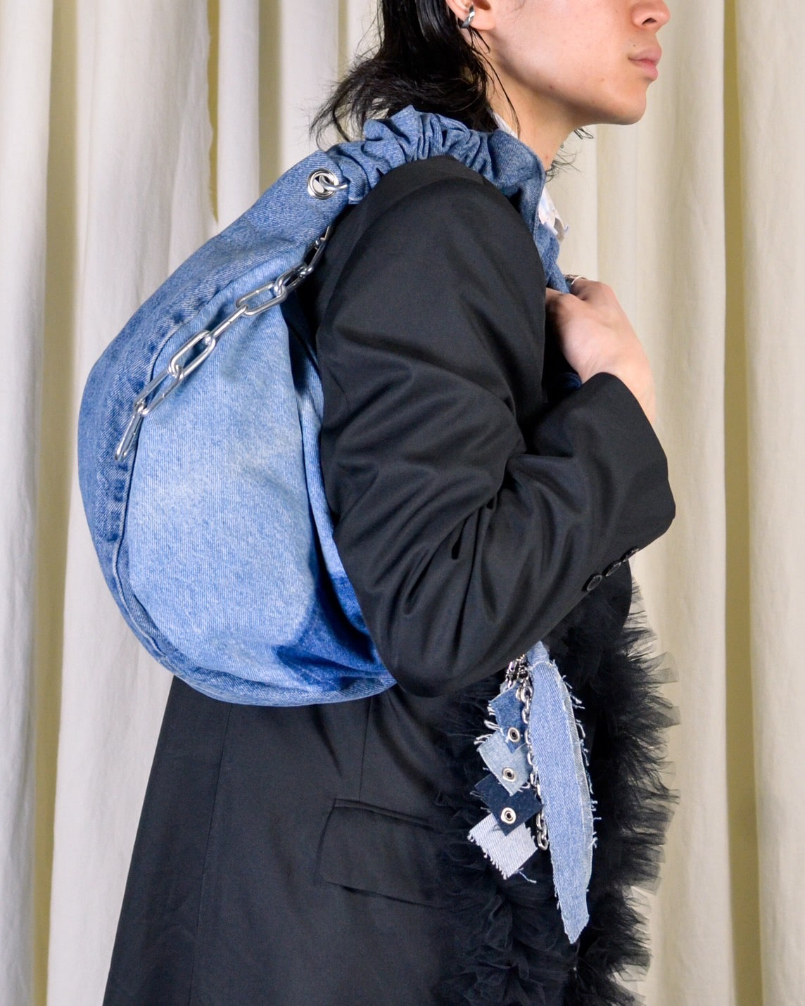 RE-026-03 / rebuild moon mini bag with kye ring 【A】