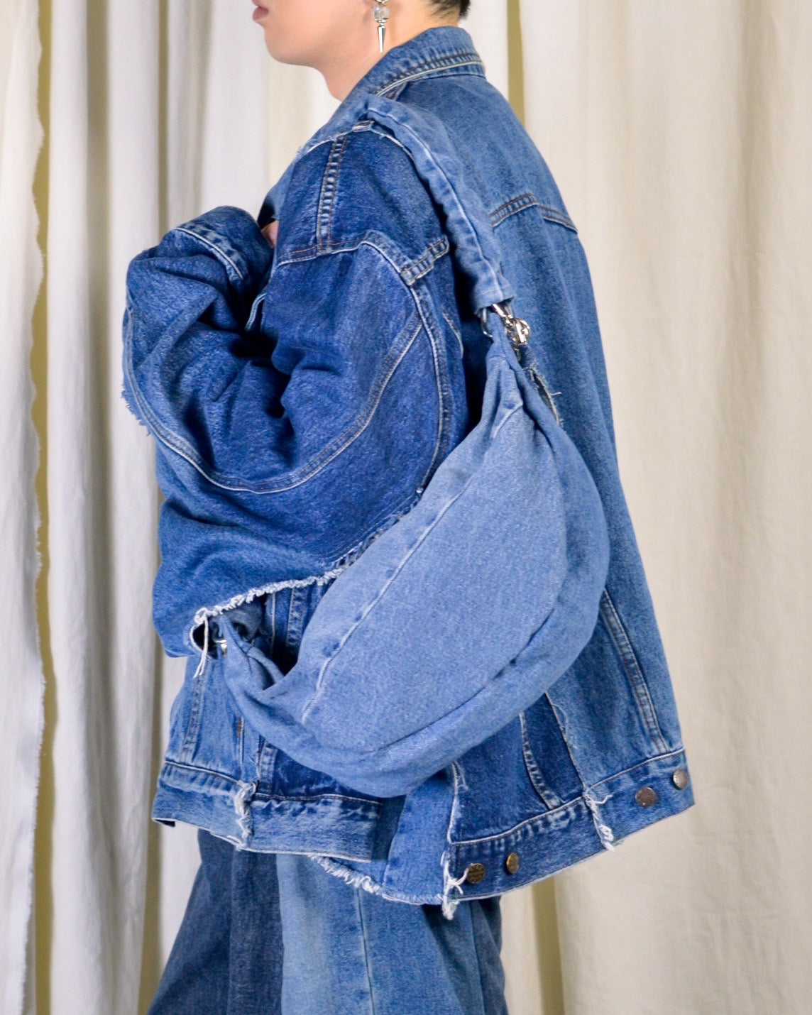 RE-026-03 / rebuild moon mini bag with kye ring 【B】