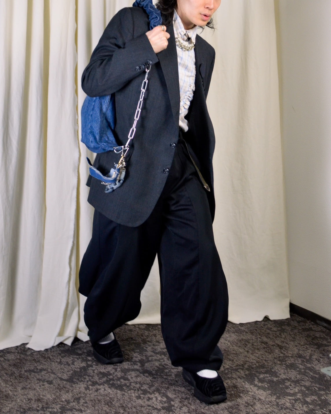 RE-026-03 / rebuild moon mini bag with kye ring 【C】