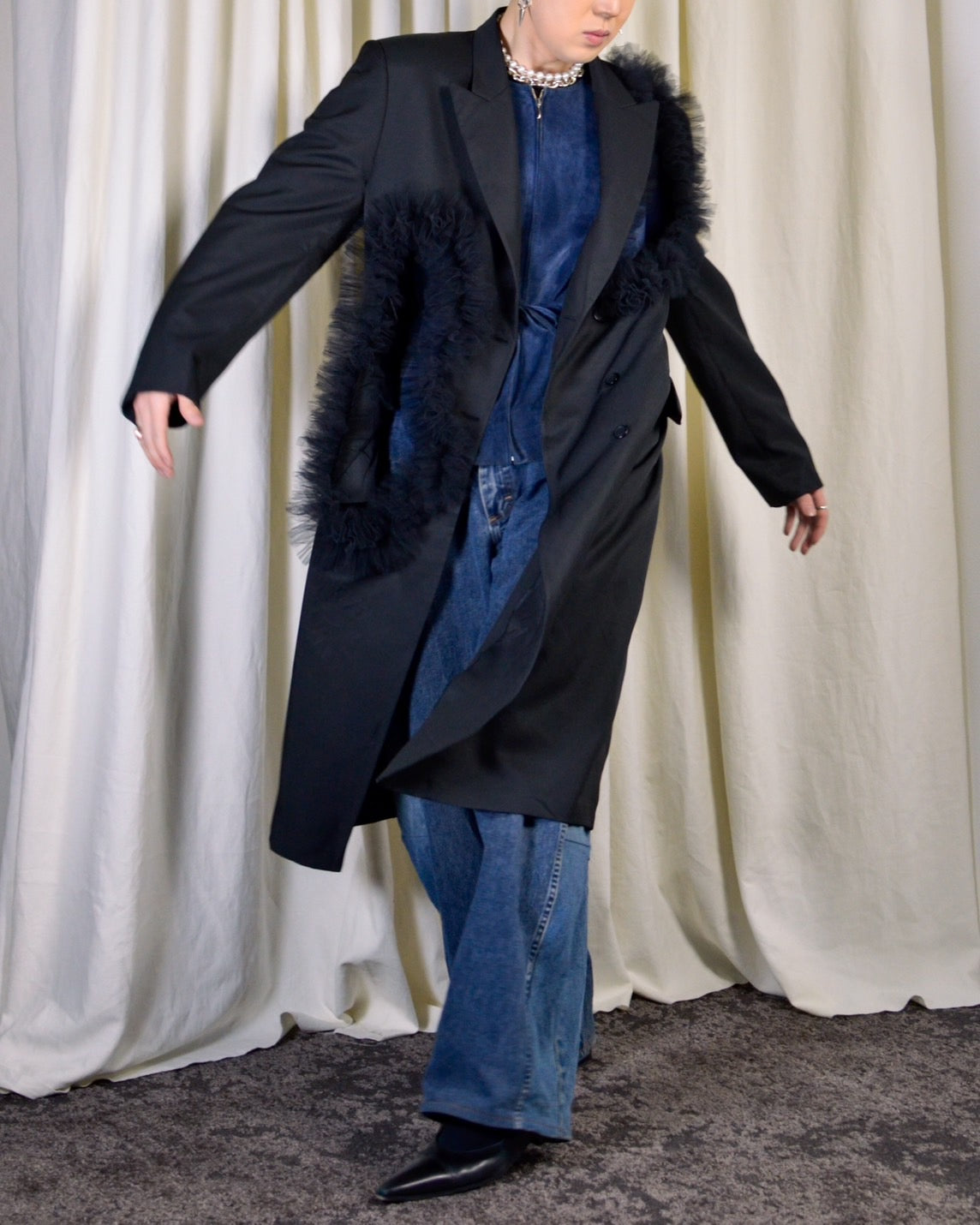 RE-036 / cutting frill coat【B】