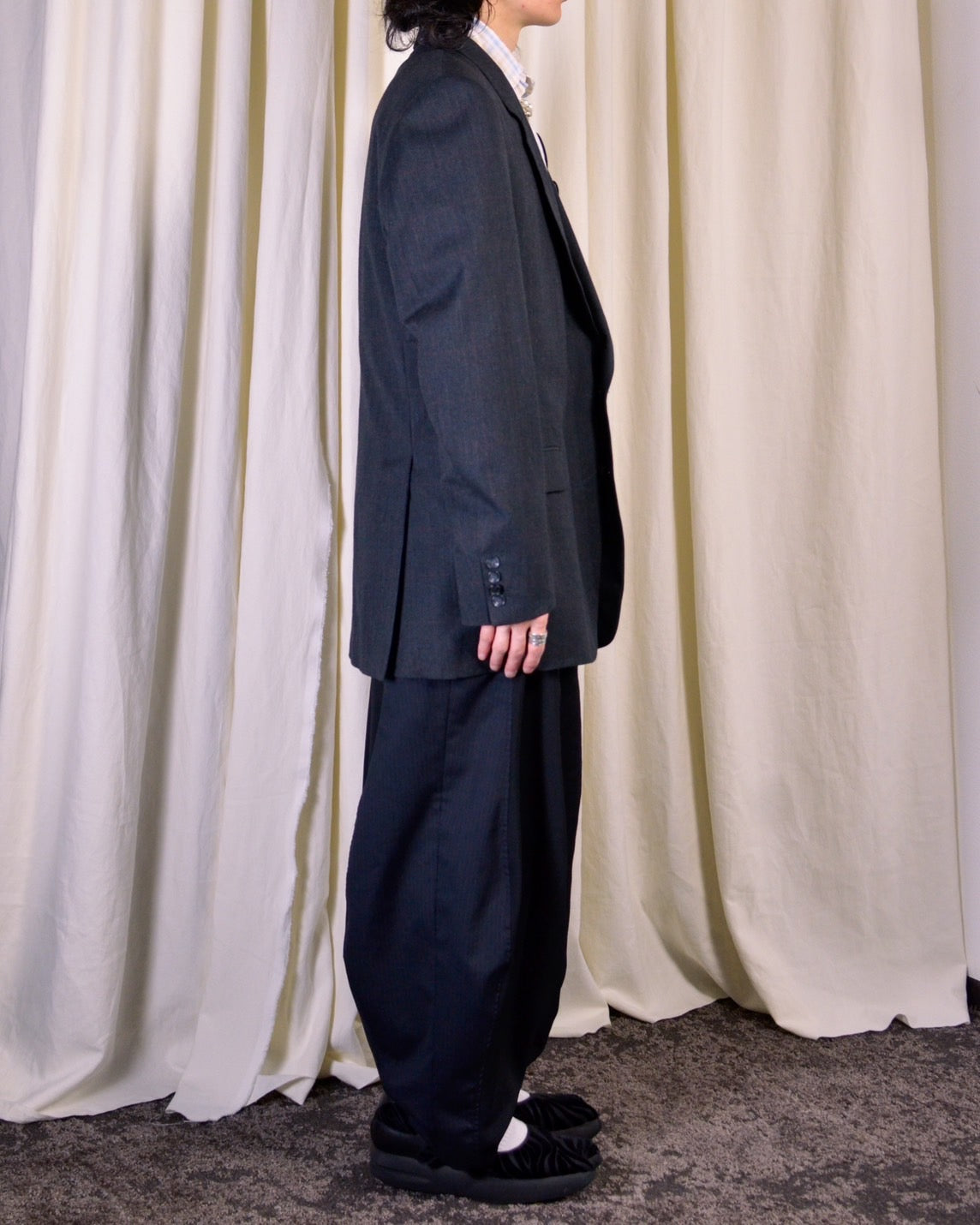 RE-029 / vintage tailored jacket with badge 【A】