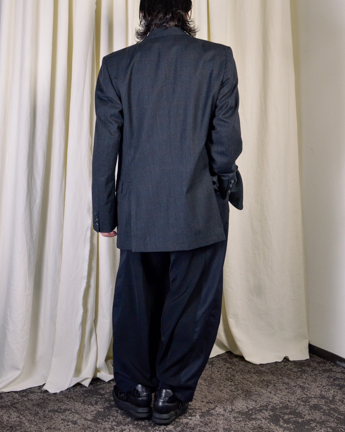 RE-029 / vintage tailored jacket with badge 【A】