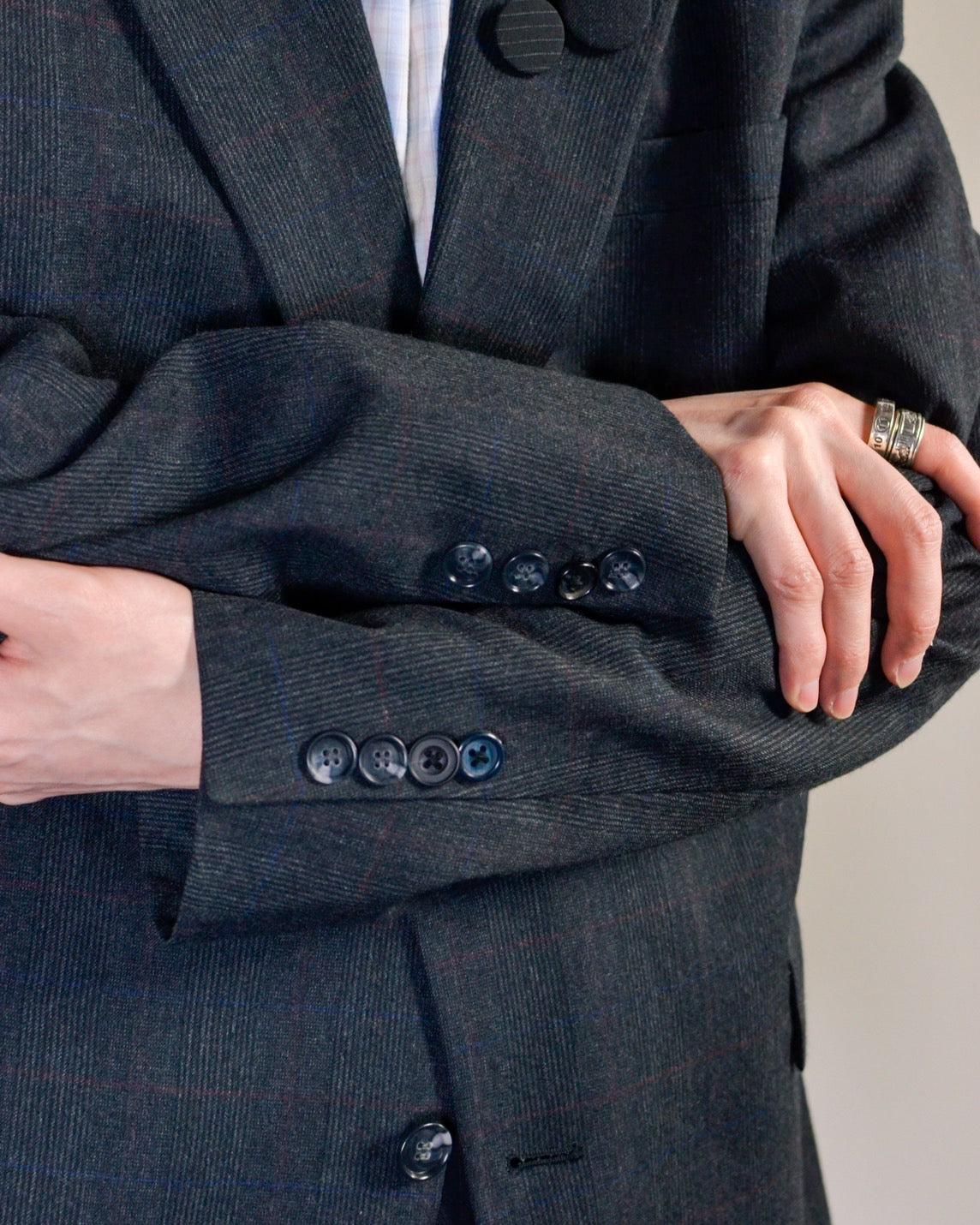 RE-029 / vintage tailored jacket with badge 【A】