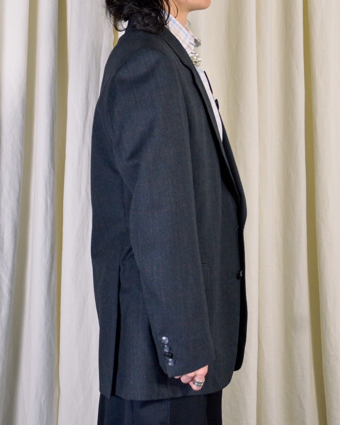 RE-029 / vintage tailored jacket with badge 【A】