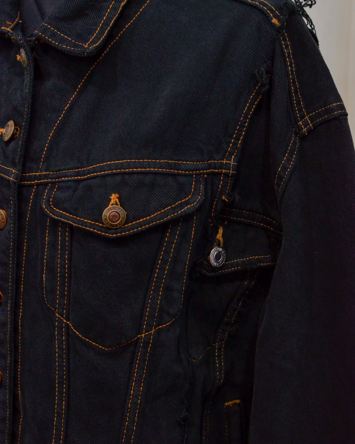 RE-030-04 / rebuild kimono denim jacket overdye 【B】