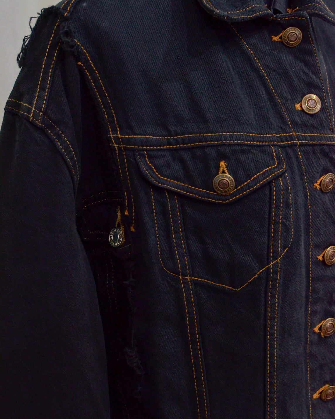 RE-030-04 / rebuild kimono denim jacket overdye 【B】