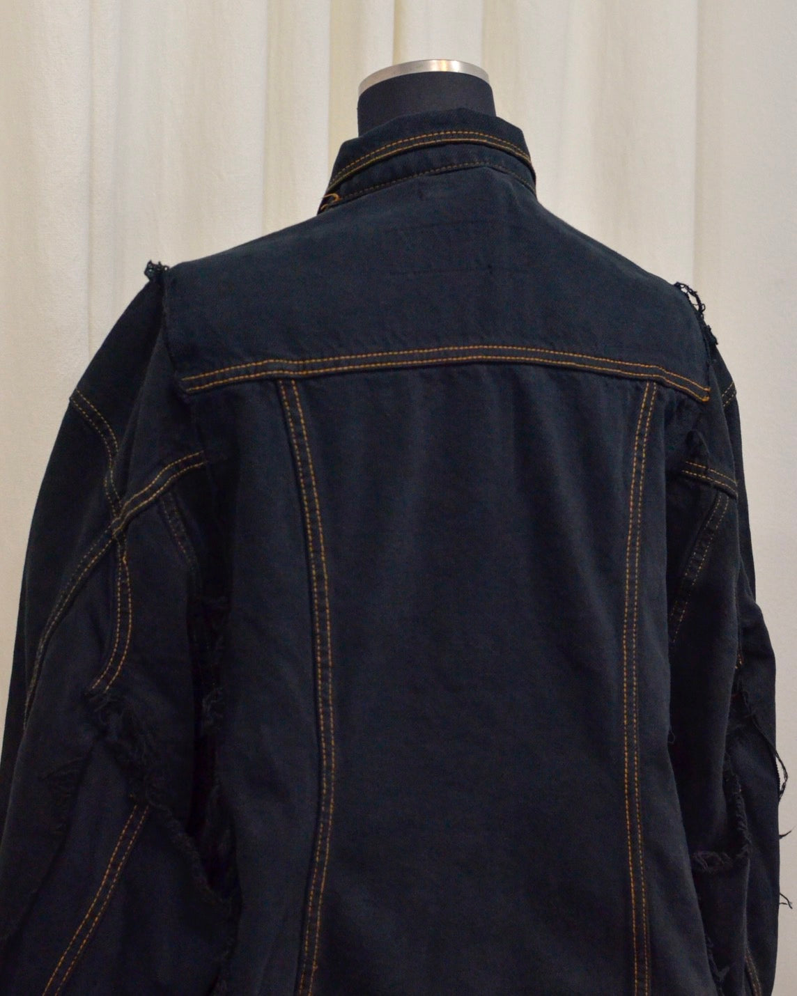 RE-030-04 / rebuild kimono denim jacket overdye 【B】