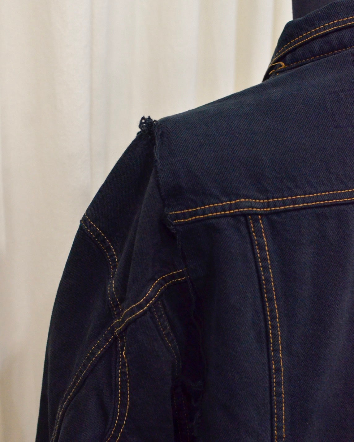 RE-030-04 / rebuild kimono denim jacket overdye 【B】