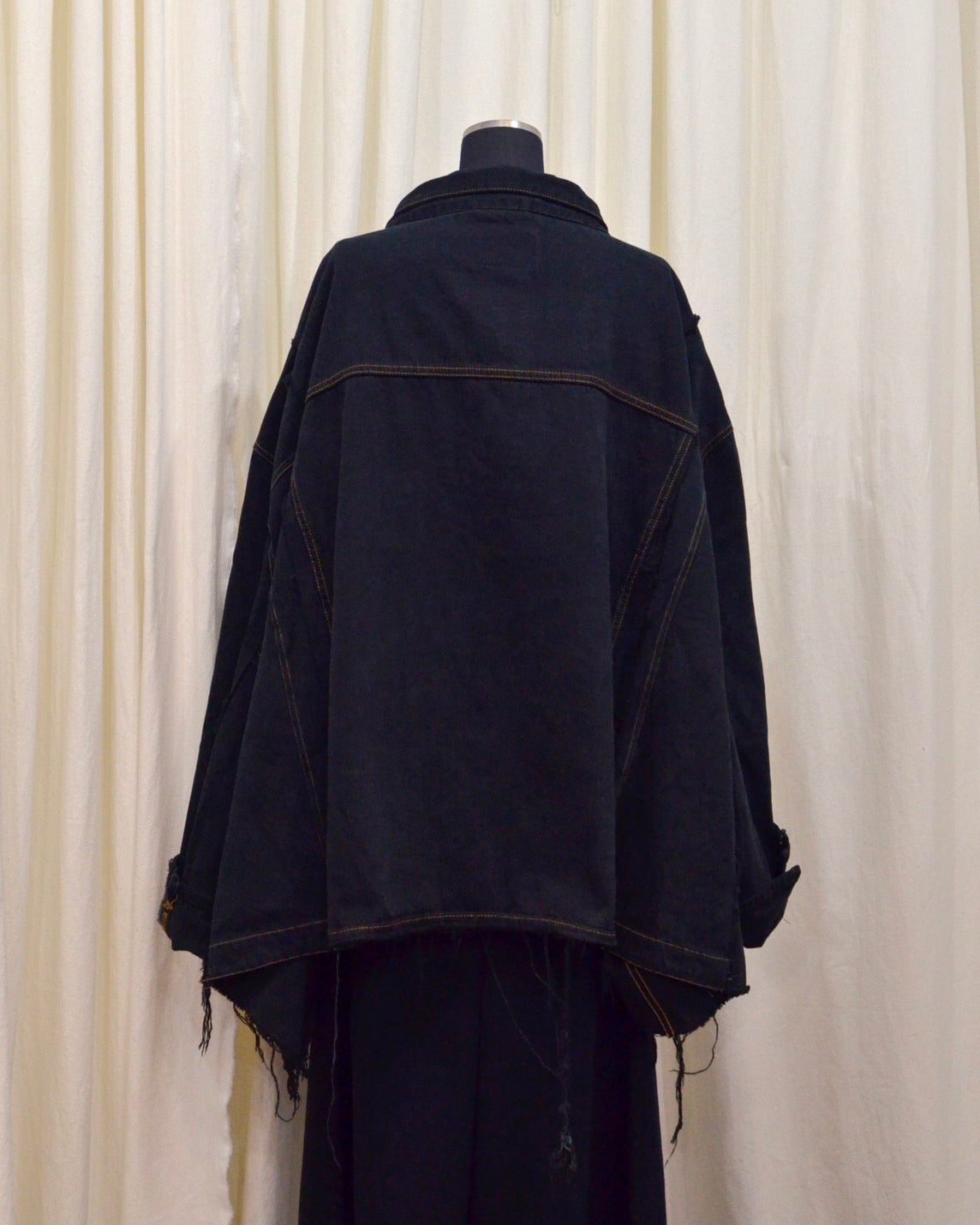 RE-030-04 / rebuild kimono denim jacket overdye 【C】