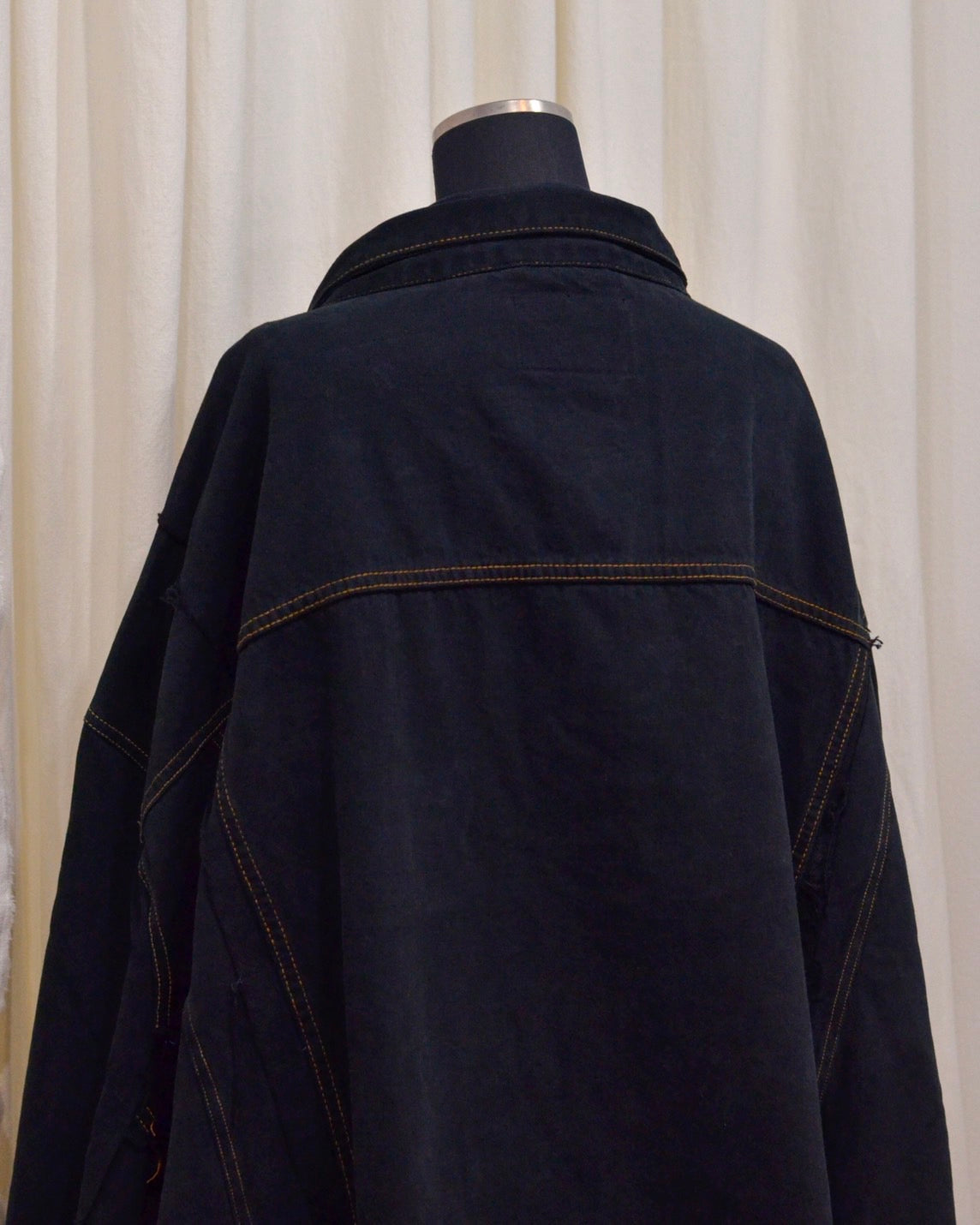 RE-030-04 / rebuild kimono denim jacket overdye 【C】
