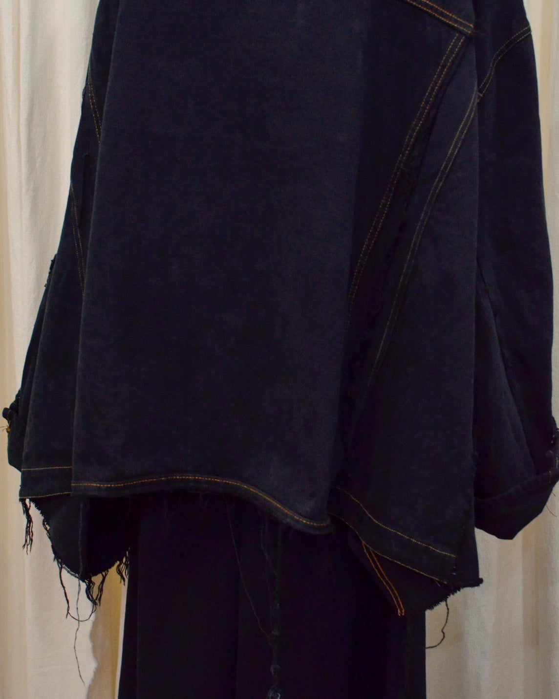 RE-030-04 / rebuild kimono denim jacket overdye 【C】