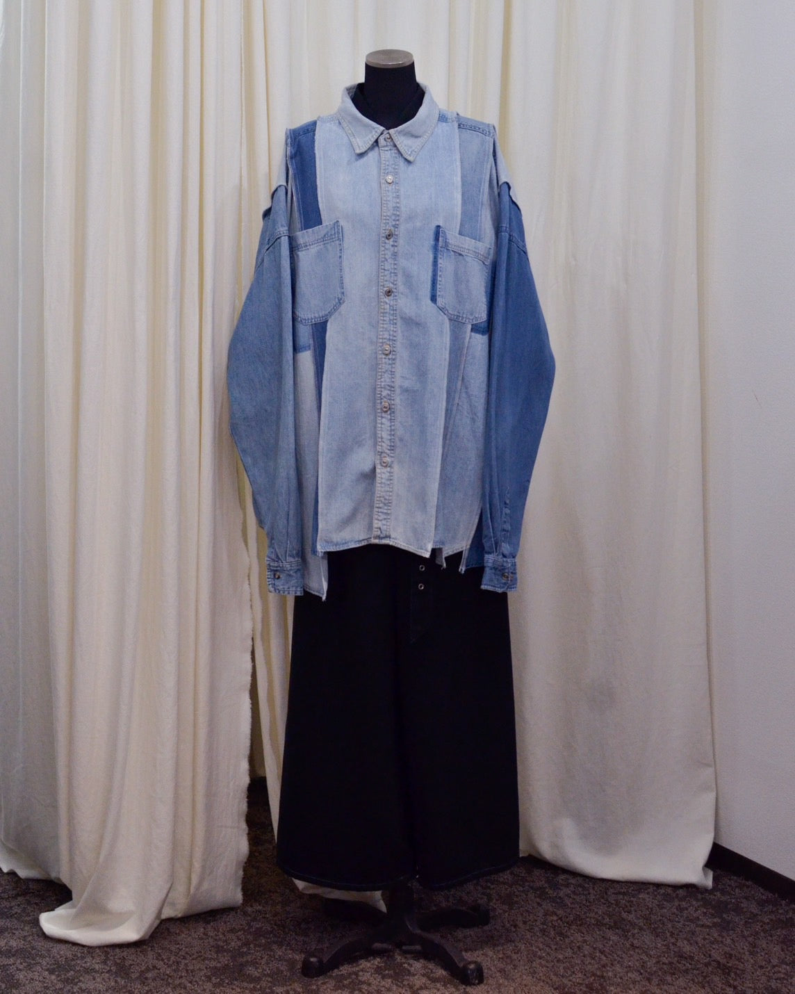 RE-042 / rebuild denim shirt 【A】