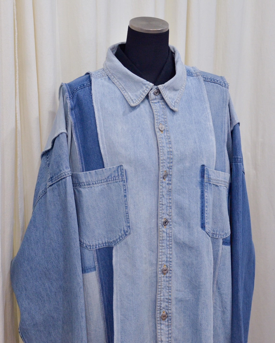RE-042 / rebuild denim shirt 【A】