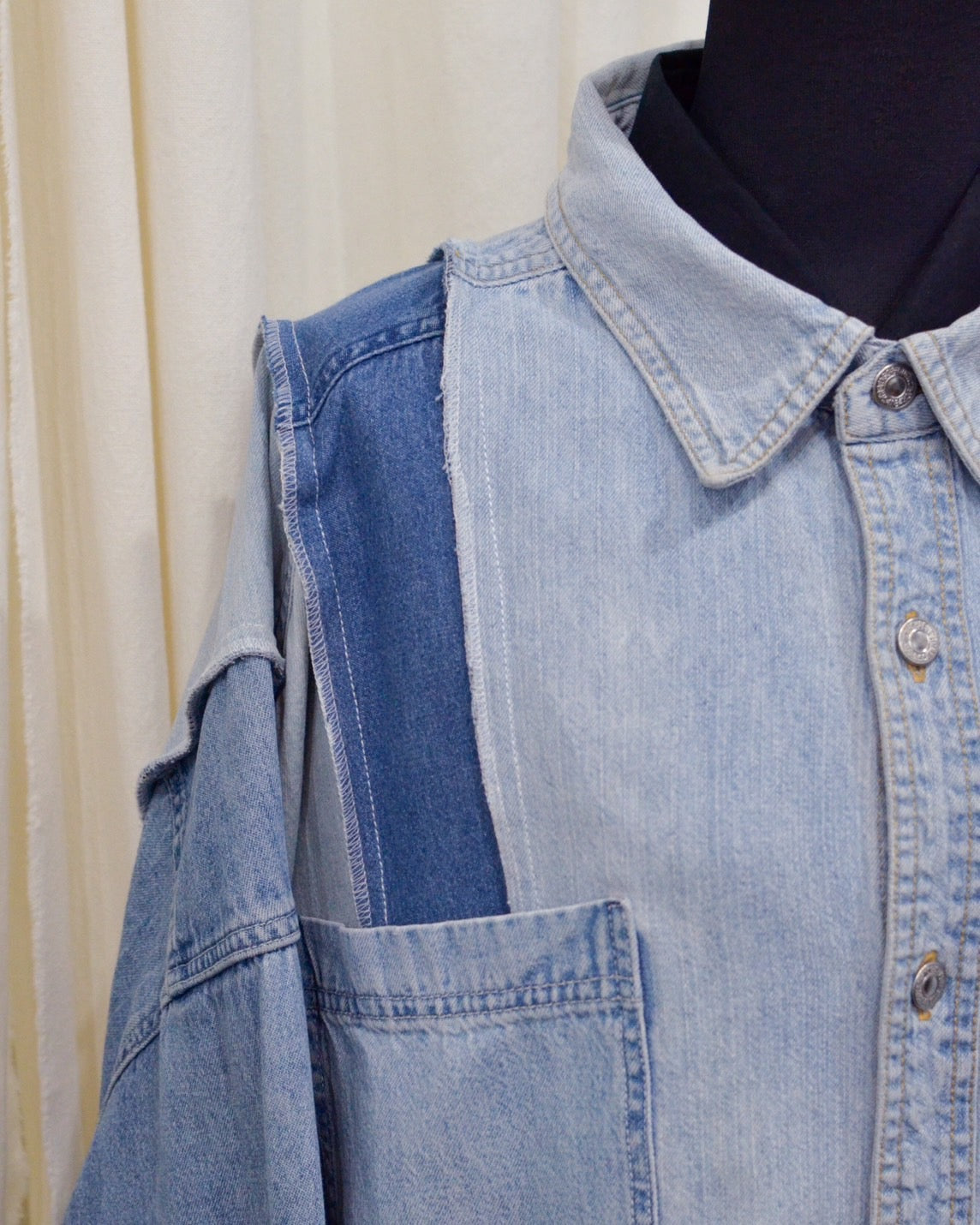 RE-042 / rebuild denim shirt 【A】