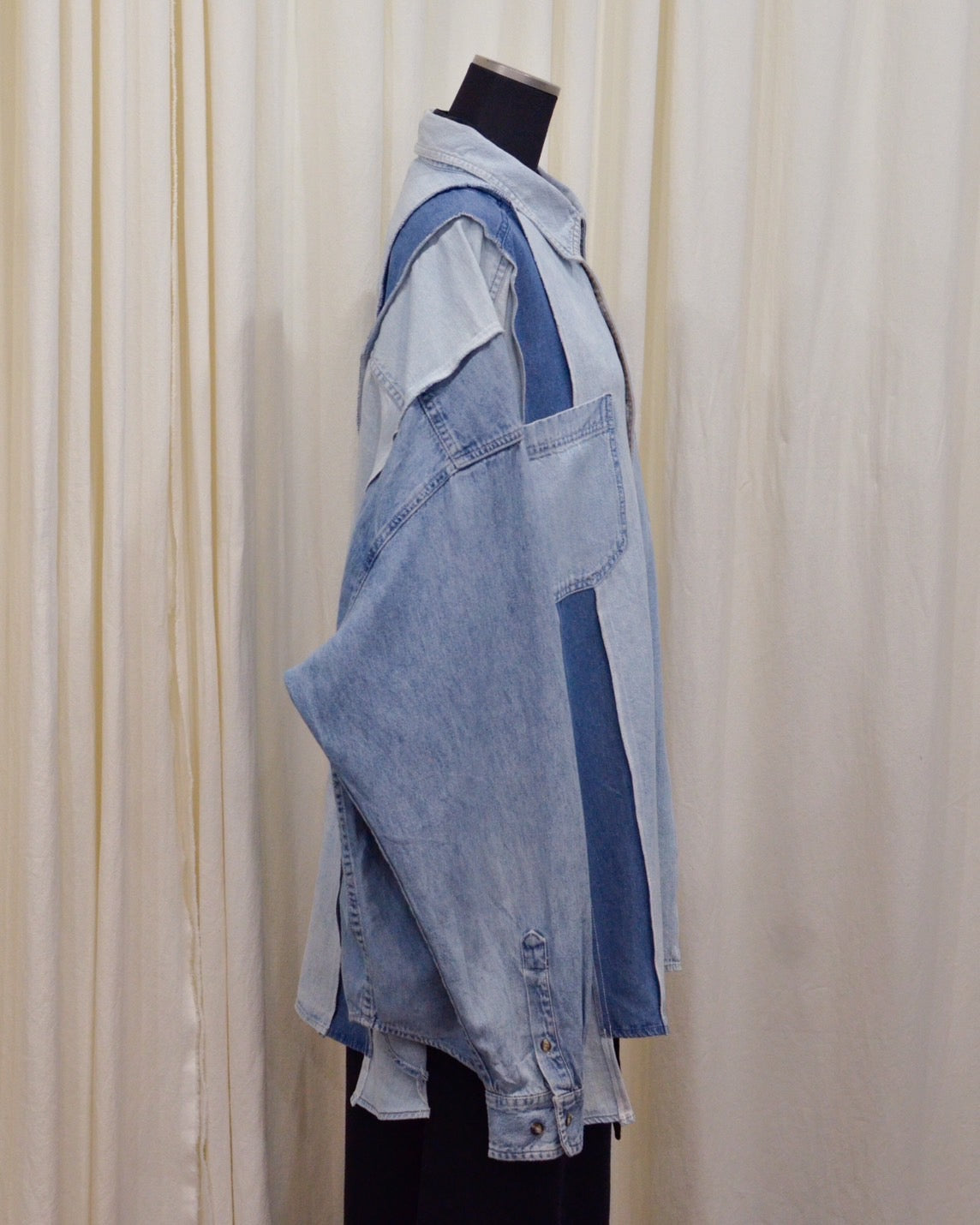 RE-042 / rebuild denim shirt 【A】